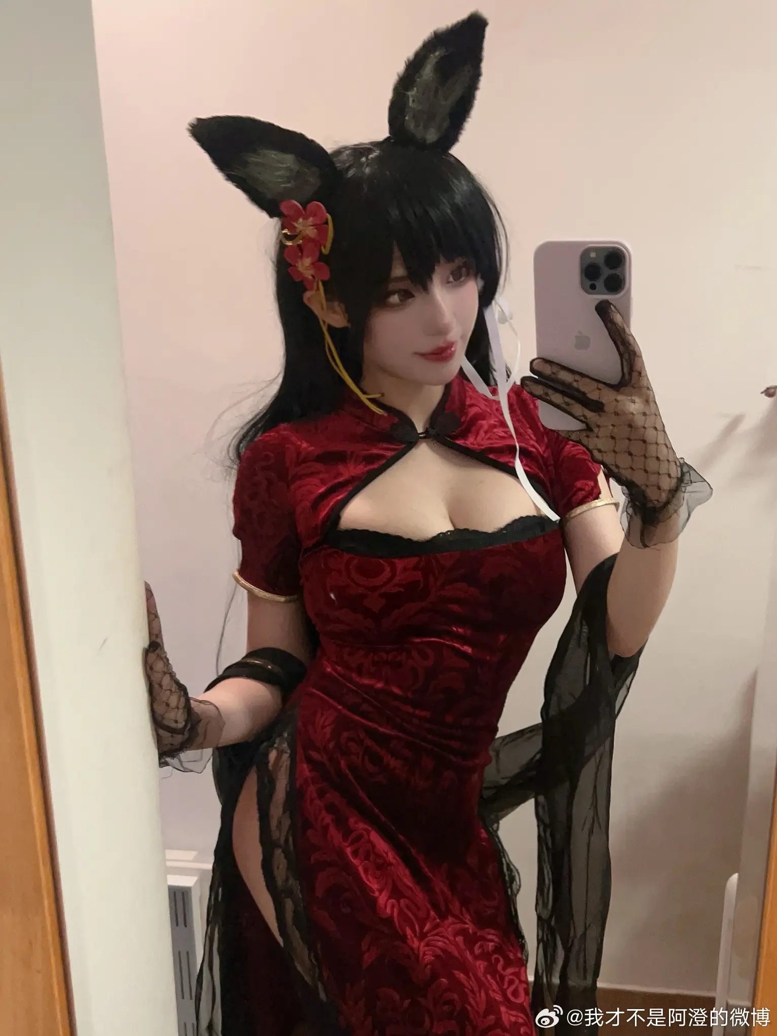 COSPLAY 碧蓝航线 爱宕旗袍@我才不是阿澄的微博 COSPLAY-第5张