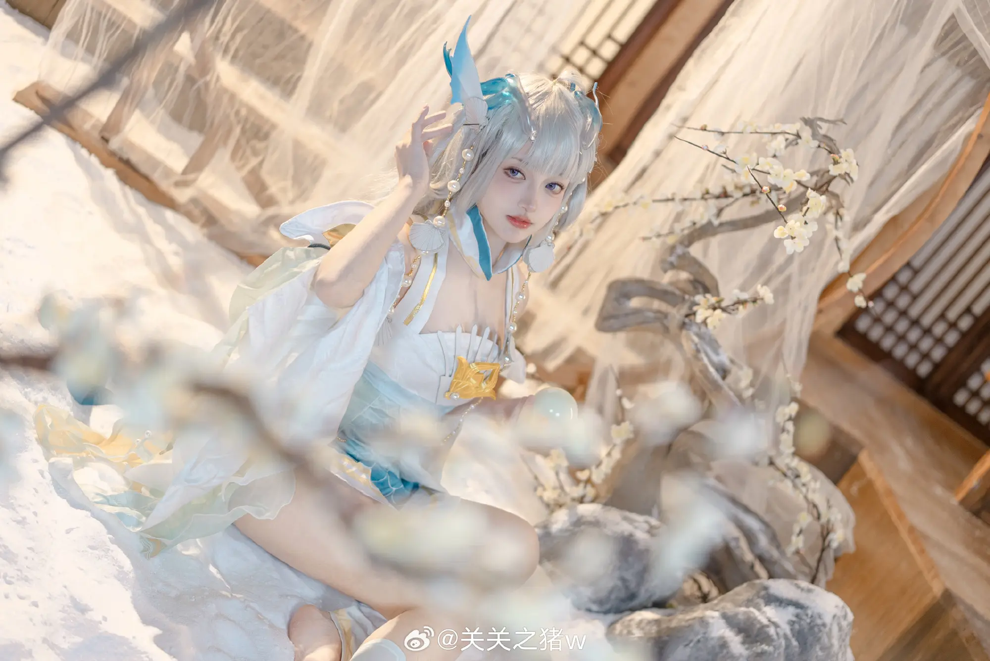 cosplay 王者荣耀 西施游龙清影 cos@关关之猪w COSPLAY-第2张