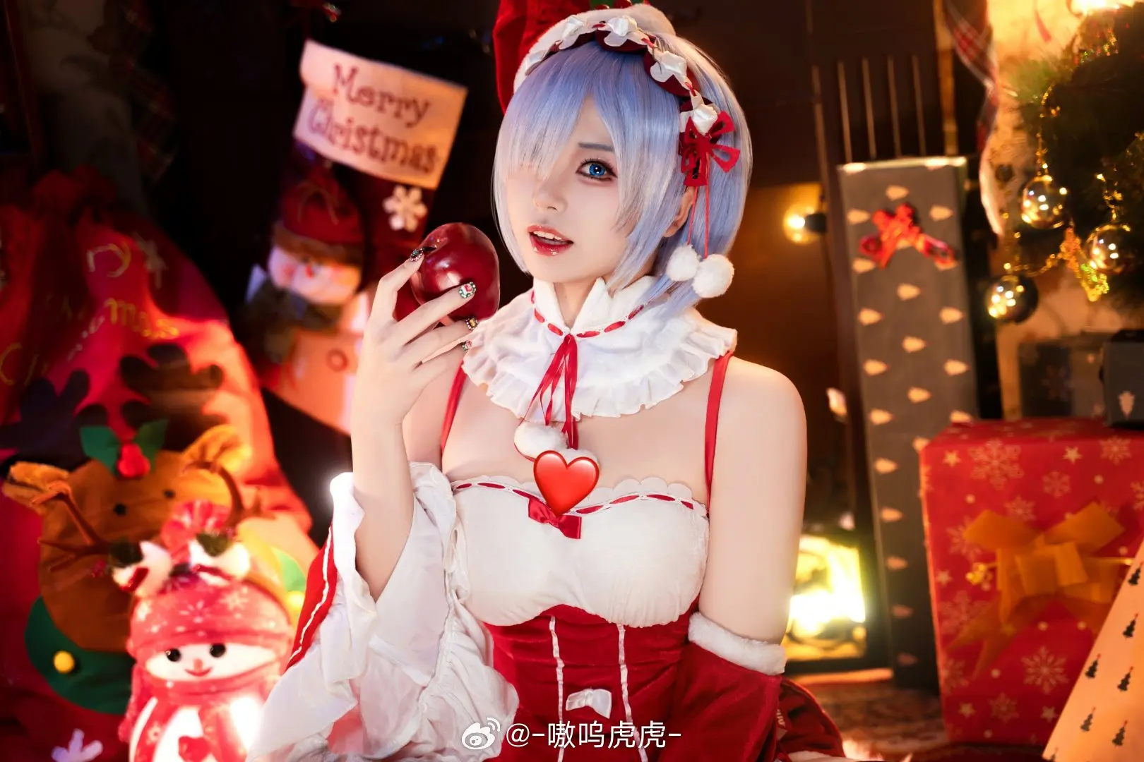 COSPLAY ❤节日的到来在提醒我们爱与被爱 Re:从零开始的异世界生活 蕾姆@-嗷呜虎虎- COSPLAY-第2张