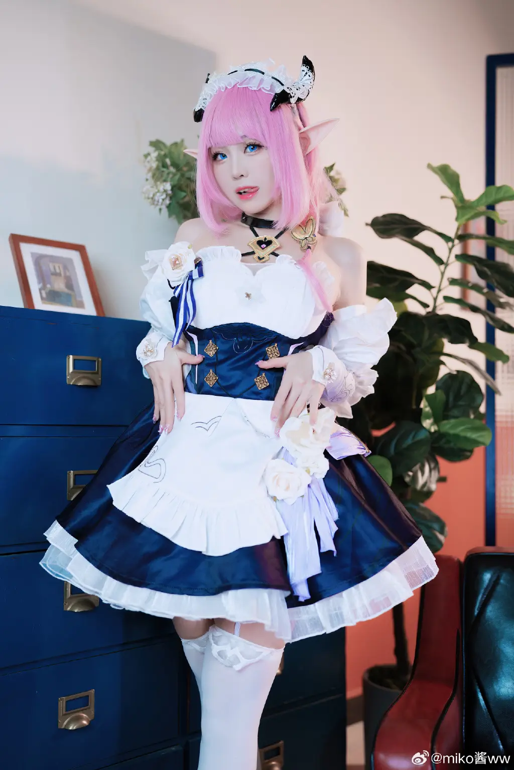 cosplay 粉色头发的可爱女孩🎀爱莉希雅🎀 崩坏3 爱莉希雅@miko酱ww COSPLAY-第9张