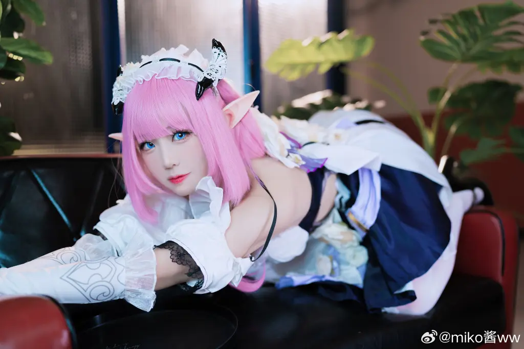 cosplay 粉色头发的可爱女孩🎀爱莉希雅🎀 崩坏3 爱莉希雅@miko酱ww COSPLAY-第3张