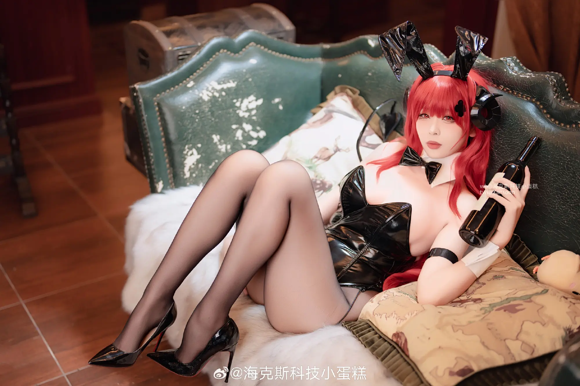 cosplay 契约者要一起喝吗？…在这里哟？呵呵，来吧～ 碧蓝航线 兴登堡/希尔德加德@海克斯科技小蛋糕 COSPLAY-第7张
