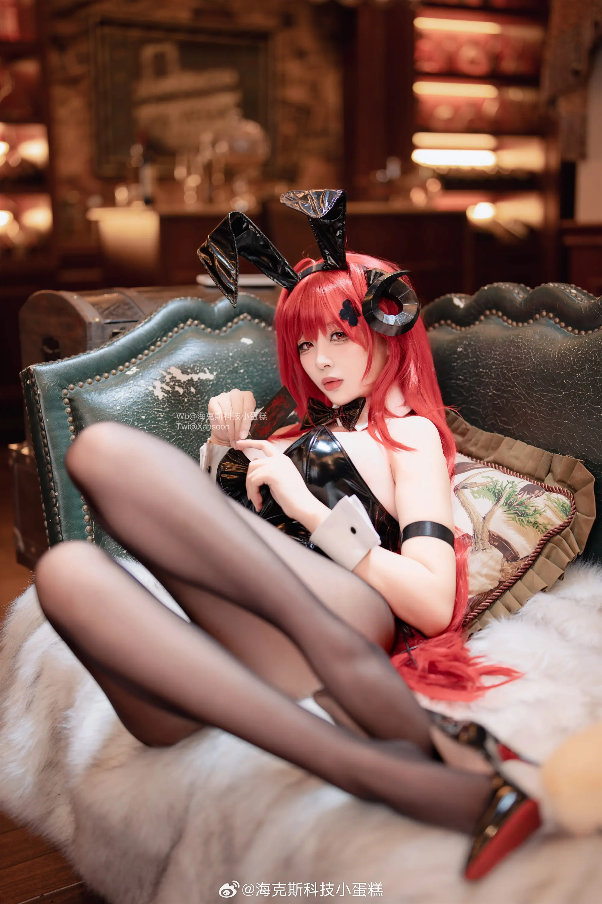 cosplay 契约者要一起喝吗？…在这里哟？呵呵，来吧～ 碧蓝航线 兴登堡/希尔德加德@海克斯科技小蛋糕 COSPLAY-第8张