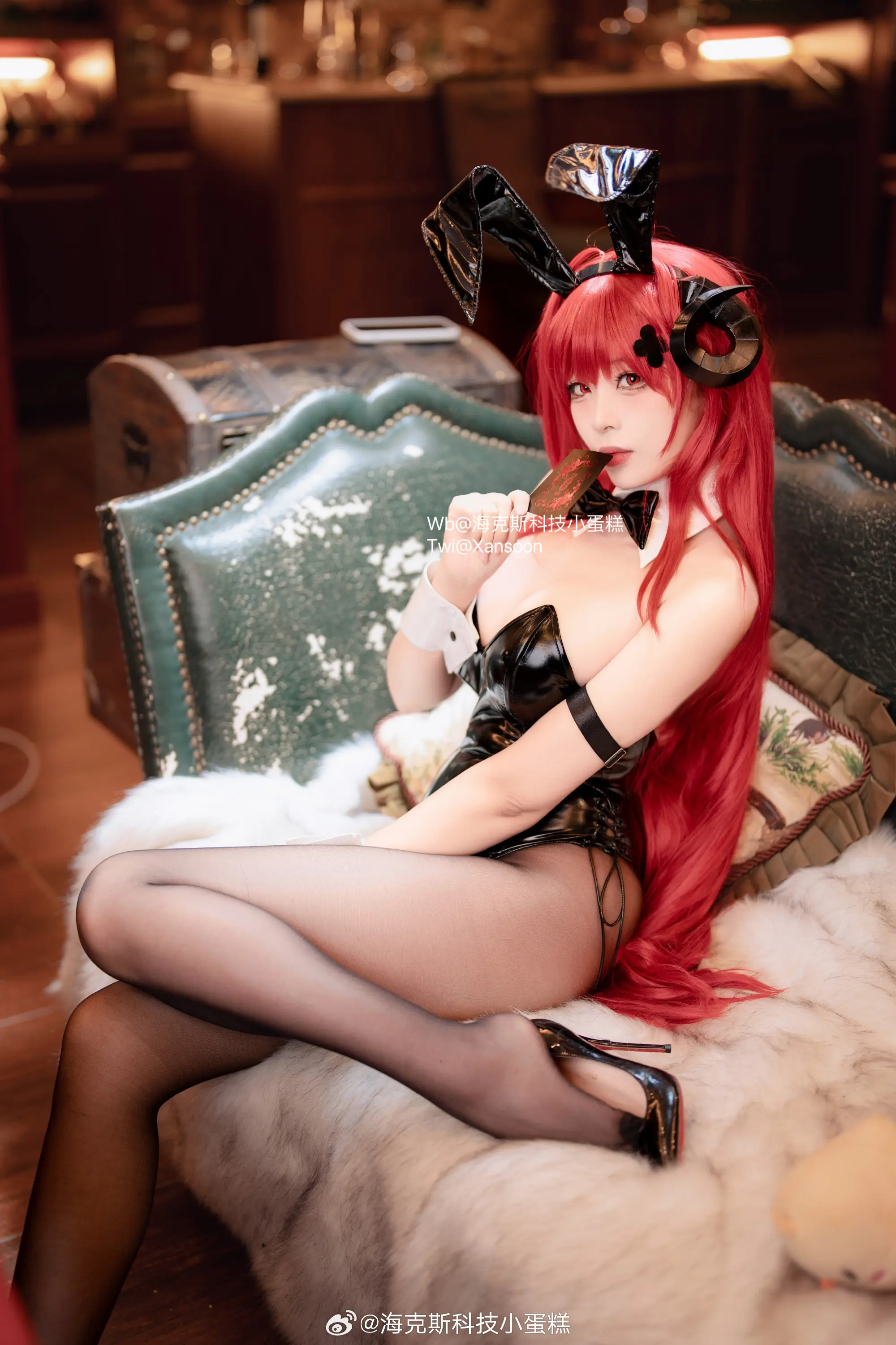 cosplay 契约者要一起喝吗？…在这里哟？呵呵，来吧～ 碧蓝航线 兴登堡/希尔德加德@海克斯科技小蛋糕 COSPLAY-第9张