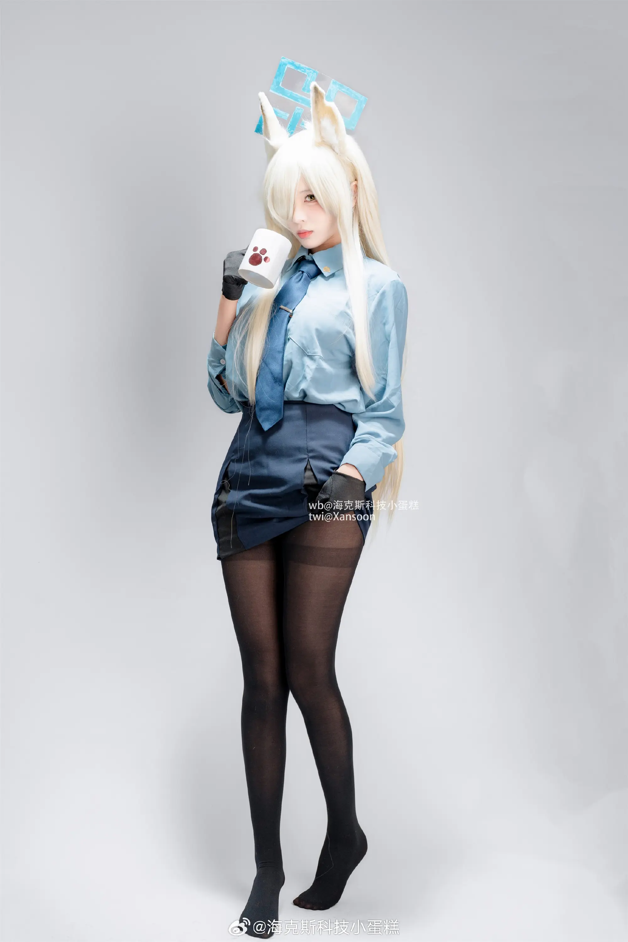 COSPLAY 正打算沏一杯咖啡来着……Sensei也要吗？碧蓝档案 尾刃康娜@海克斯科技小蛋糕 COSPLAY-第7张