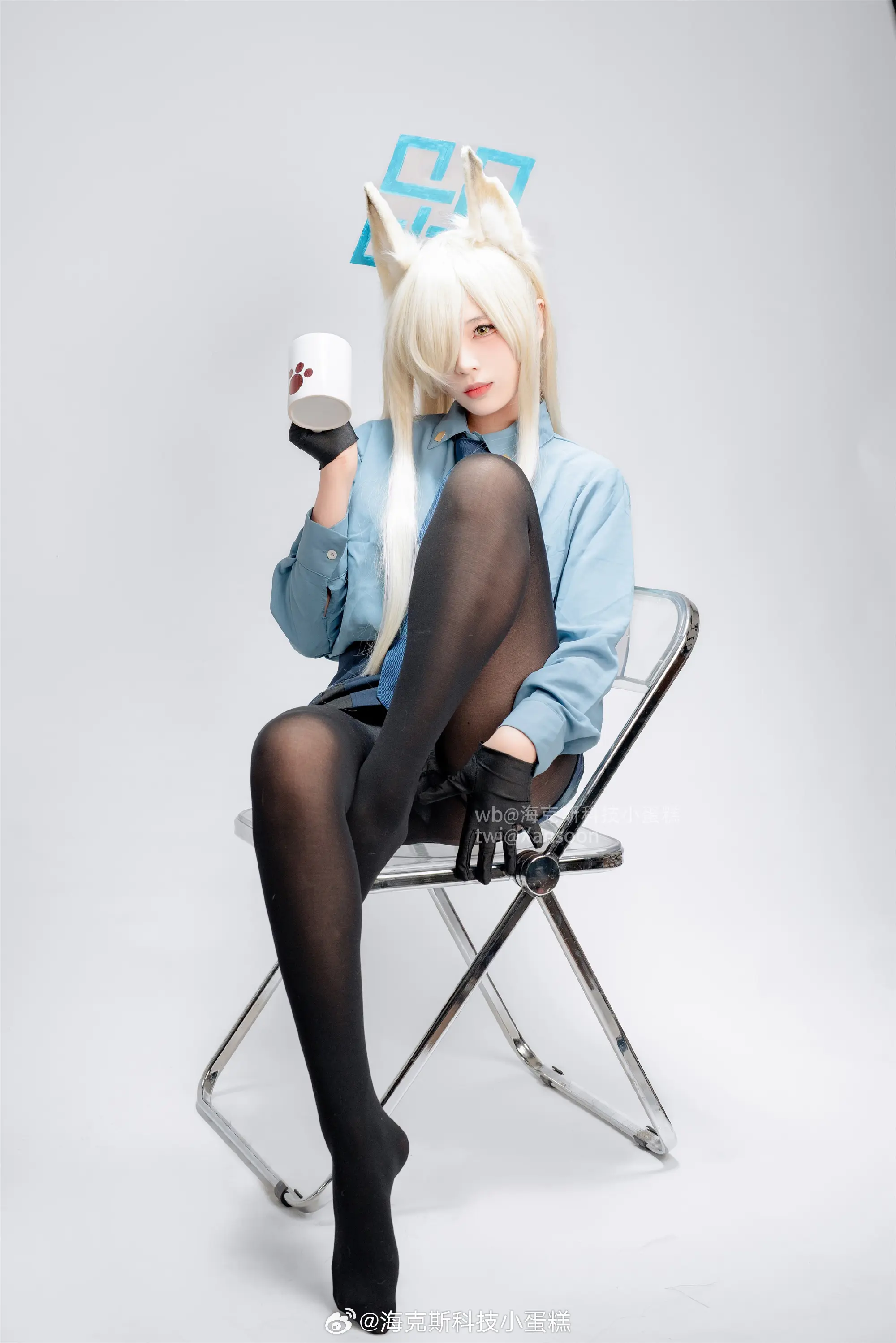 COSPLAY 正打算沏一杯咖啡来着……Sensei也要吗？碧蓝档案 尾刃康娜@海克斯科技小蛋糕 COSPLAY-第5张