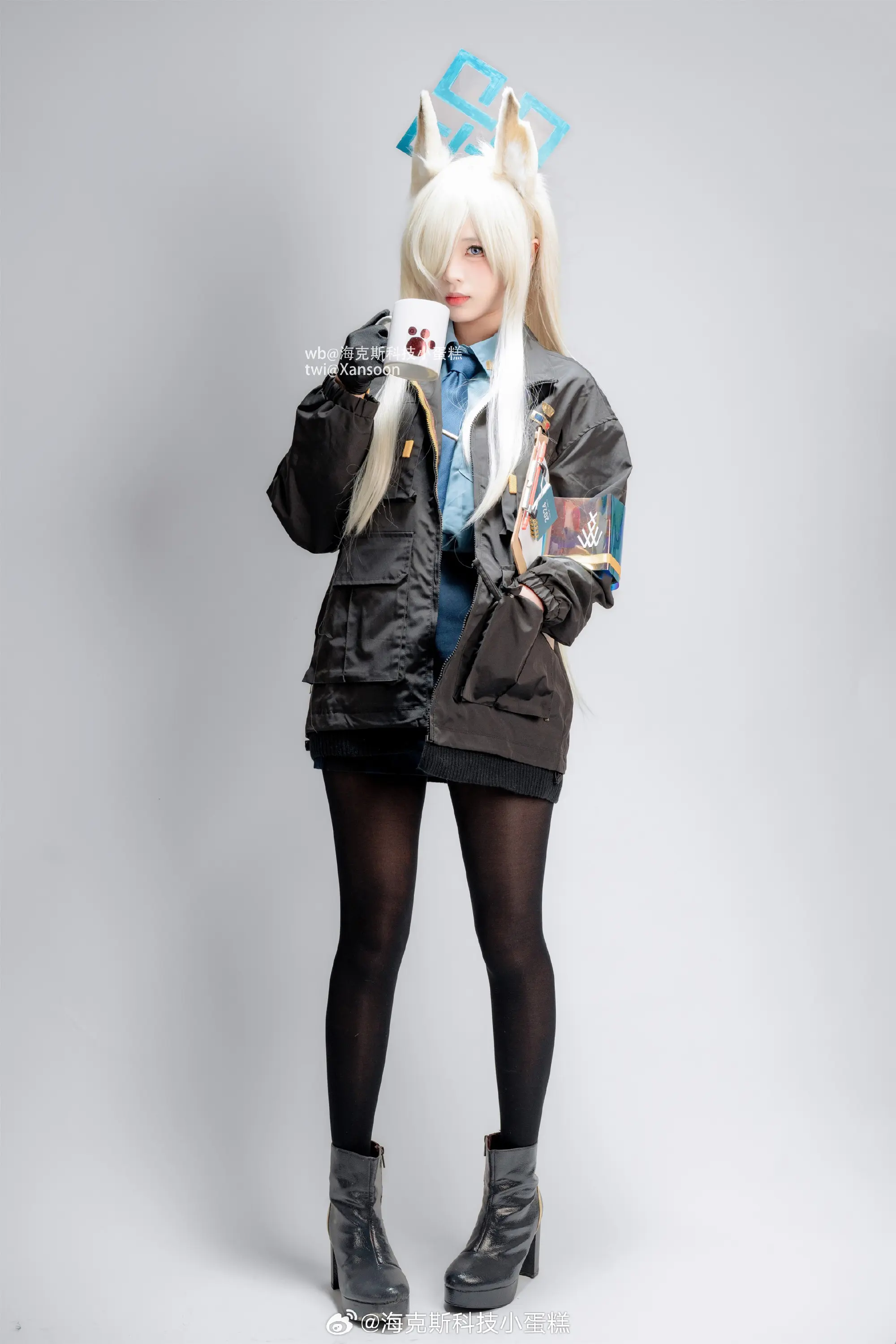 COSPLAY 正打算沏一杯咖啡来着……Sensei也要吗？碧蓝档案 尾刃康娜@海克斯科技小蛋糕 COSPLAY-第2张