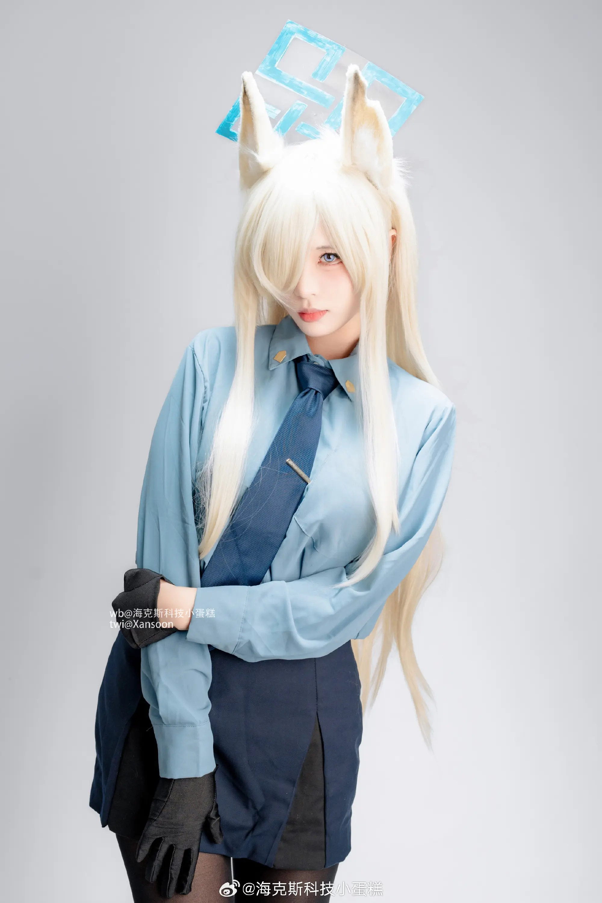 COSPLAY 正打算沏一杯咖啡来着……Sensei也要吗？碧蓝档案 尾刃康娜@海克斯科技小蛋糕-公众号小姨ai