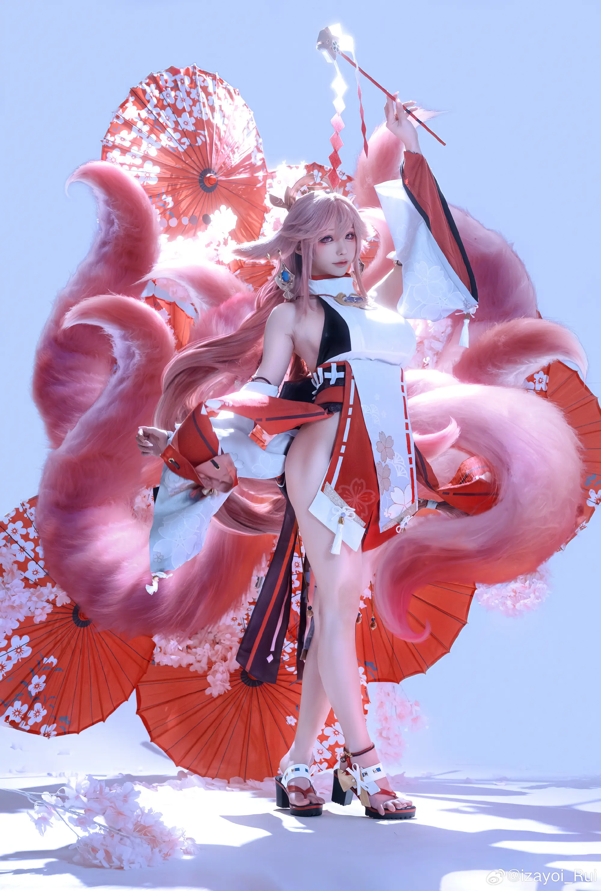 COSPLAY 这次是屑狐狸（好看吗喜欢吗还想要吗 要不我再出一次！？）原神 八重神子@izayoi_Rui COSPLAY-第9张