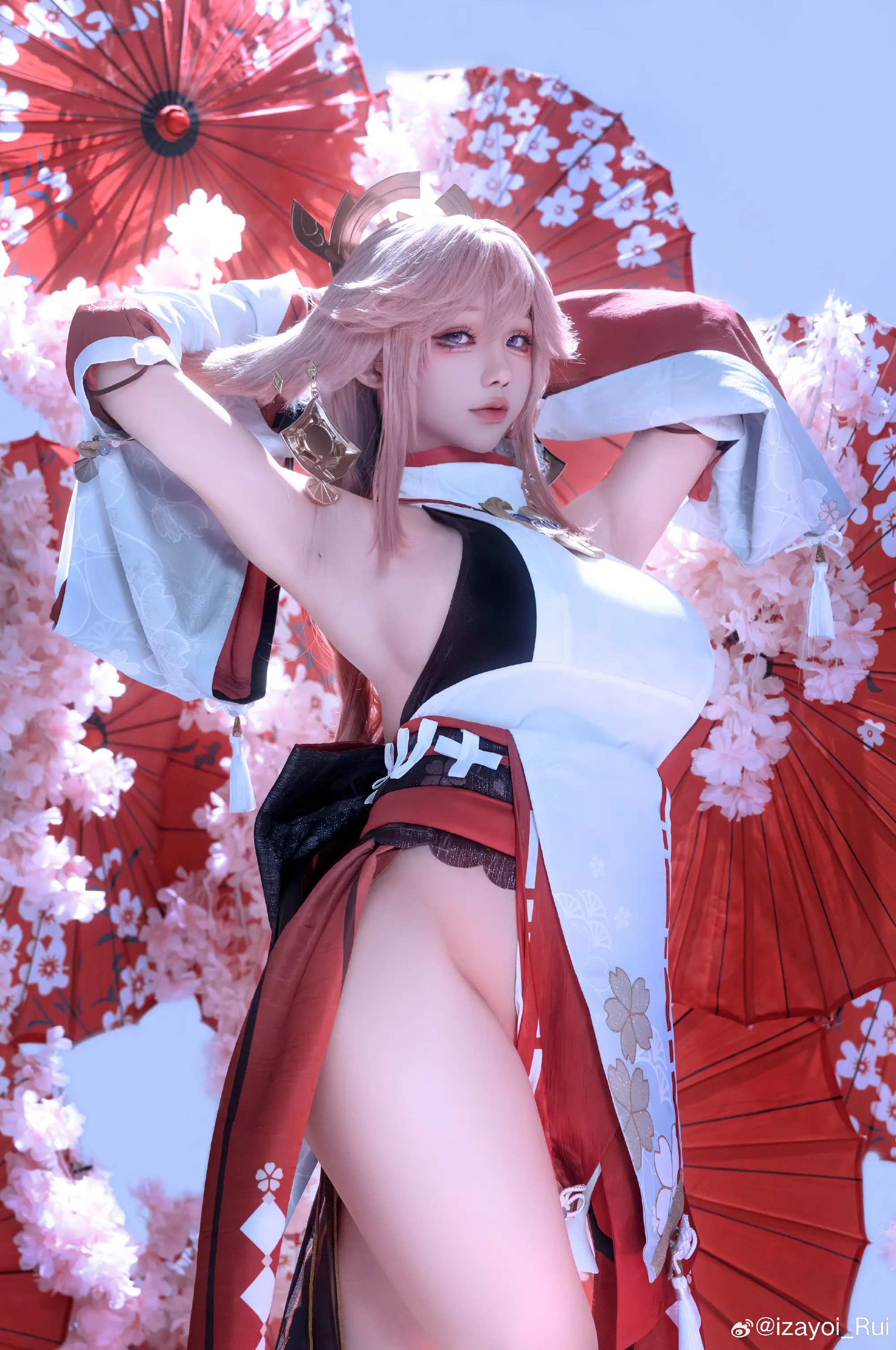COSPLAY 这次是屑狐狸（好看吗喜欢吗还想要吗 要不我再出一次！？）原神 八重神子@izayoi_Rui COSPLAY-第7张