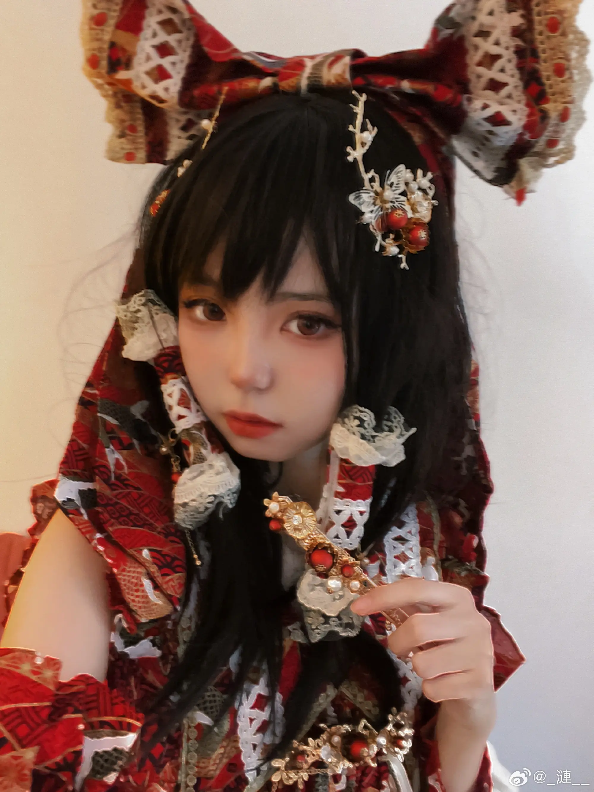 cosplay 东方project  红红火火的……神社巫女！🥁🏮@_漣__ COSPLAY-第7张