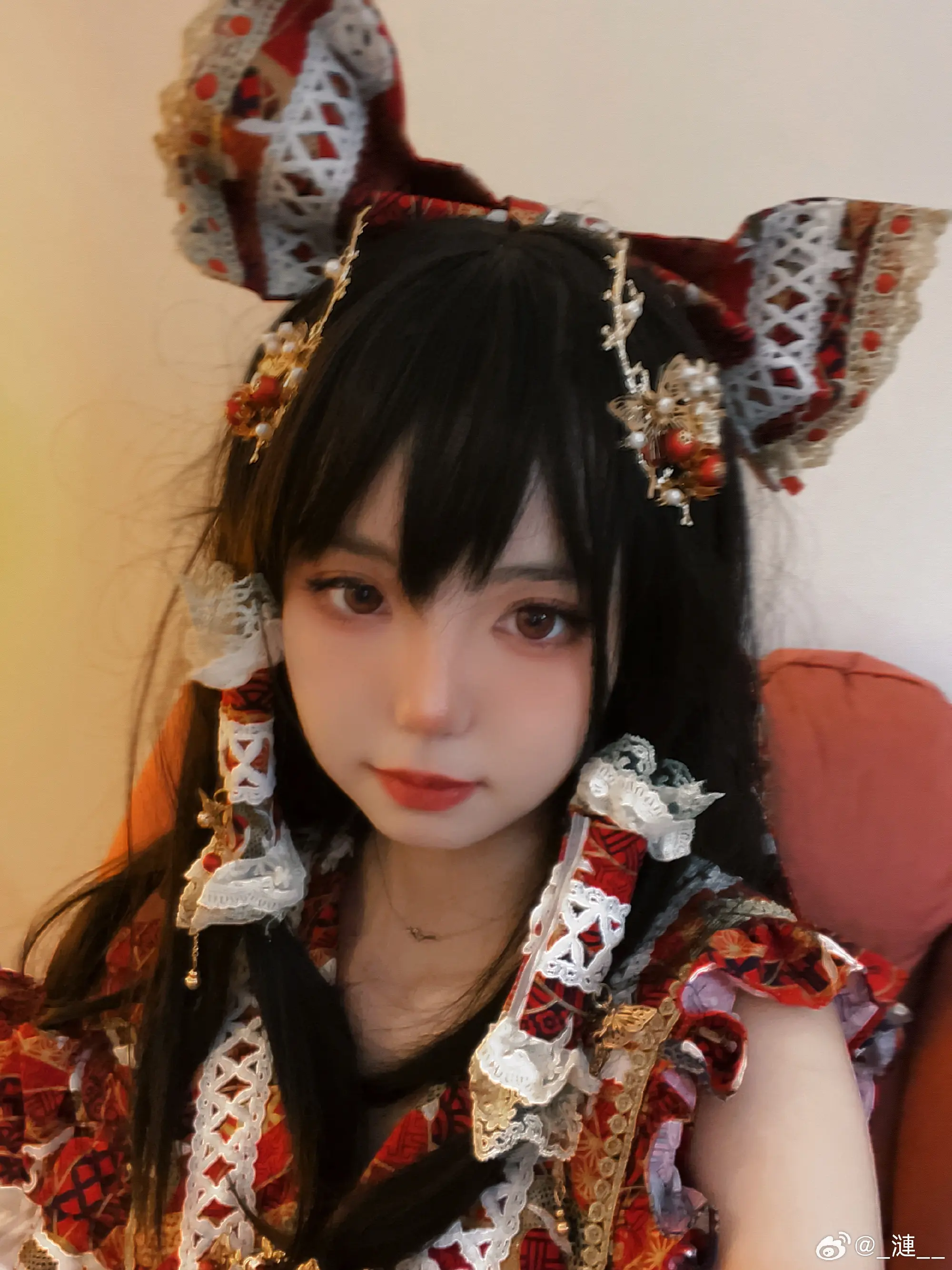 cosplay 东方project  红红火火的……神社巫女！🥁🏮@_漣__ COSPLAY-第10张