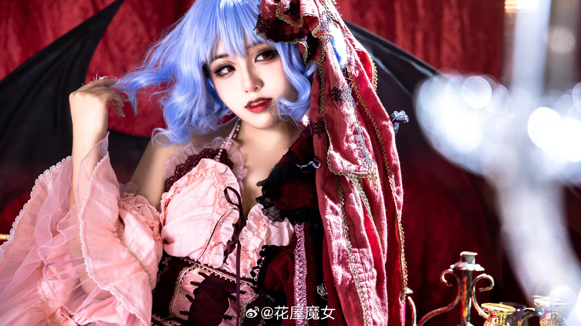 cosplay 东方project 蕾米莉亚·斯卡雷特 cos@花屋魔女 COSPLAY-第6张