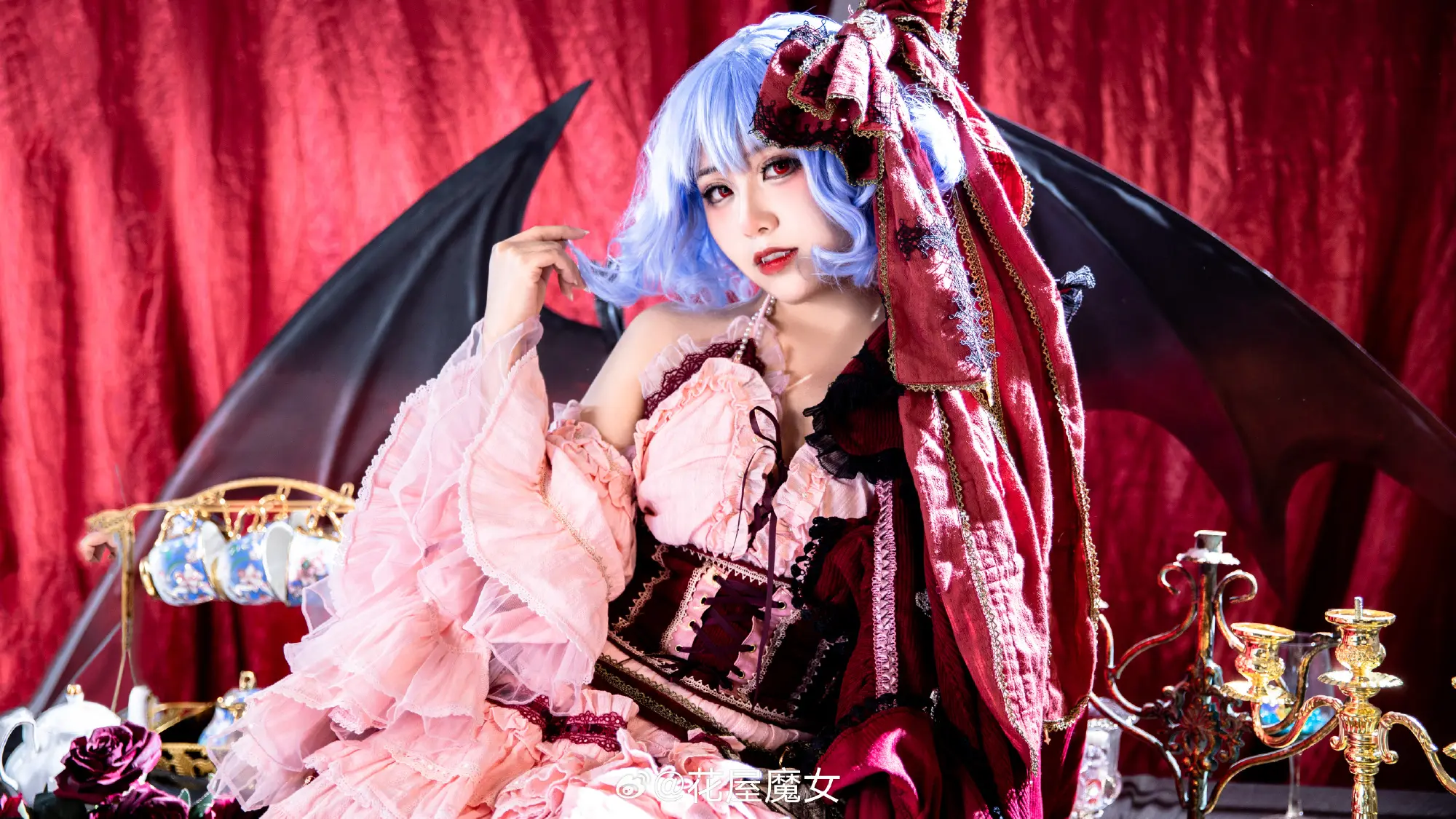 cosplay 东方project 蕾米莉亚·斯卡雷特 cos@花屋魔女 COSPLAY-第2张