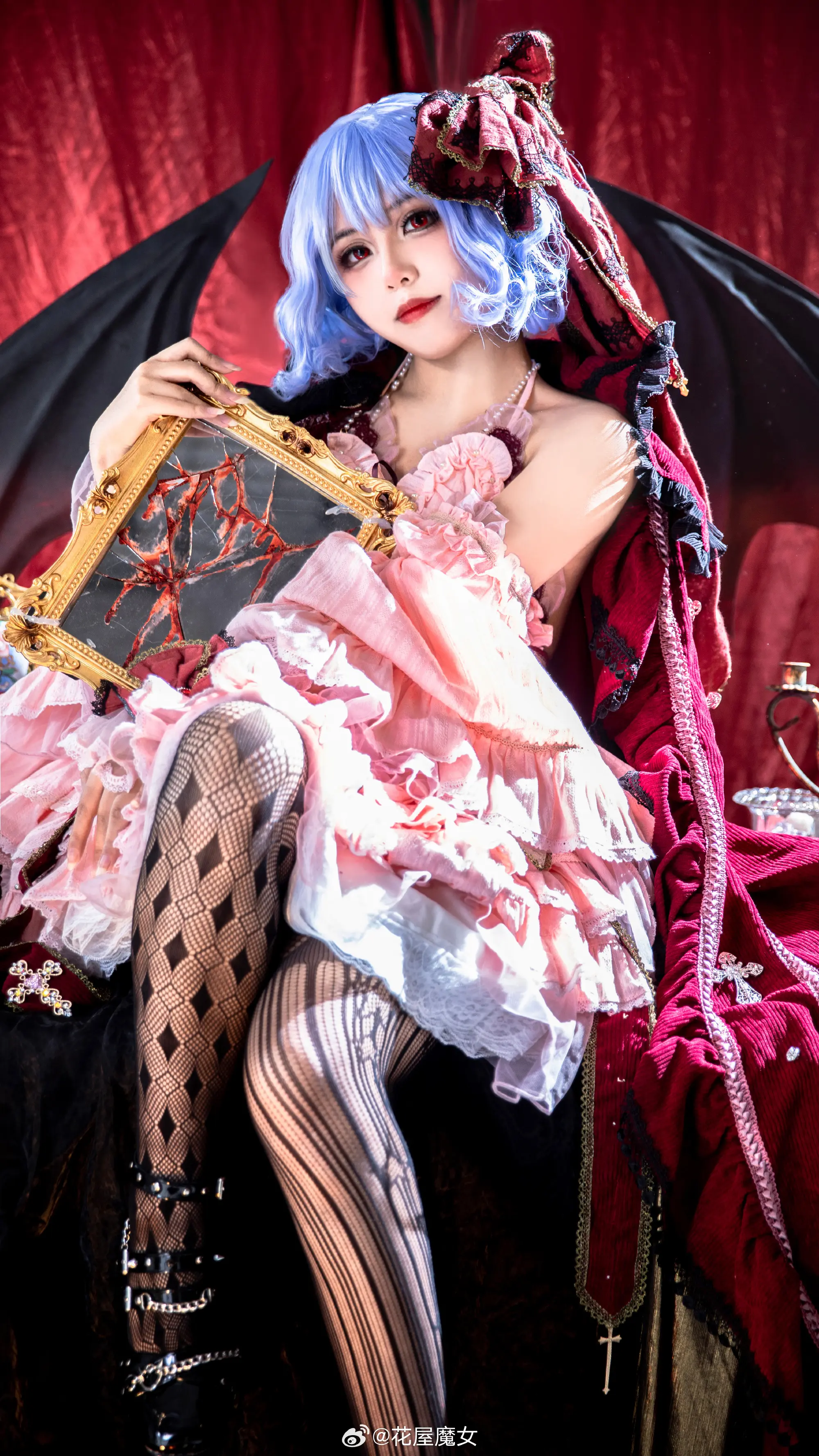 cosplay 东方project 蕾米莉亚·斯卡雷特 cos@花屋魔女-公众号小姨ai