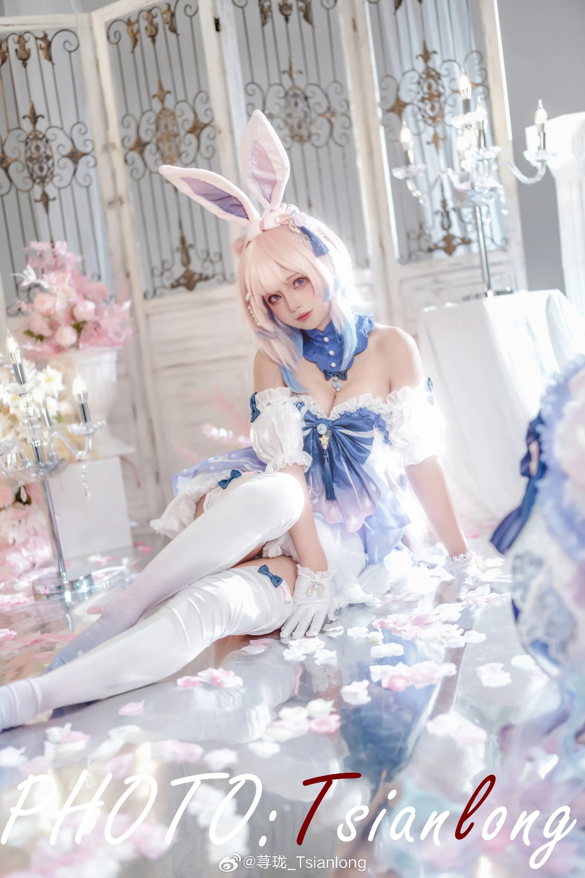 cosplay 旅行者，你喜欢心海的兔兔装吗? 原神cos@是一只小鱼北 COSPLAY-第2张