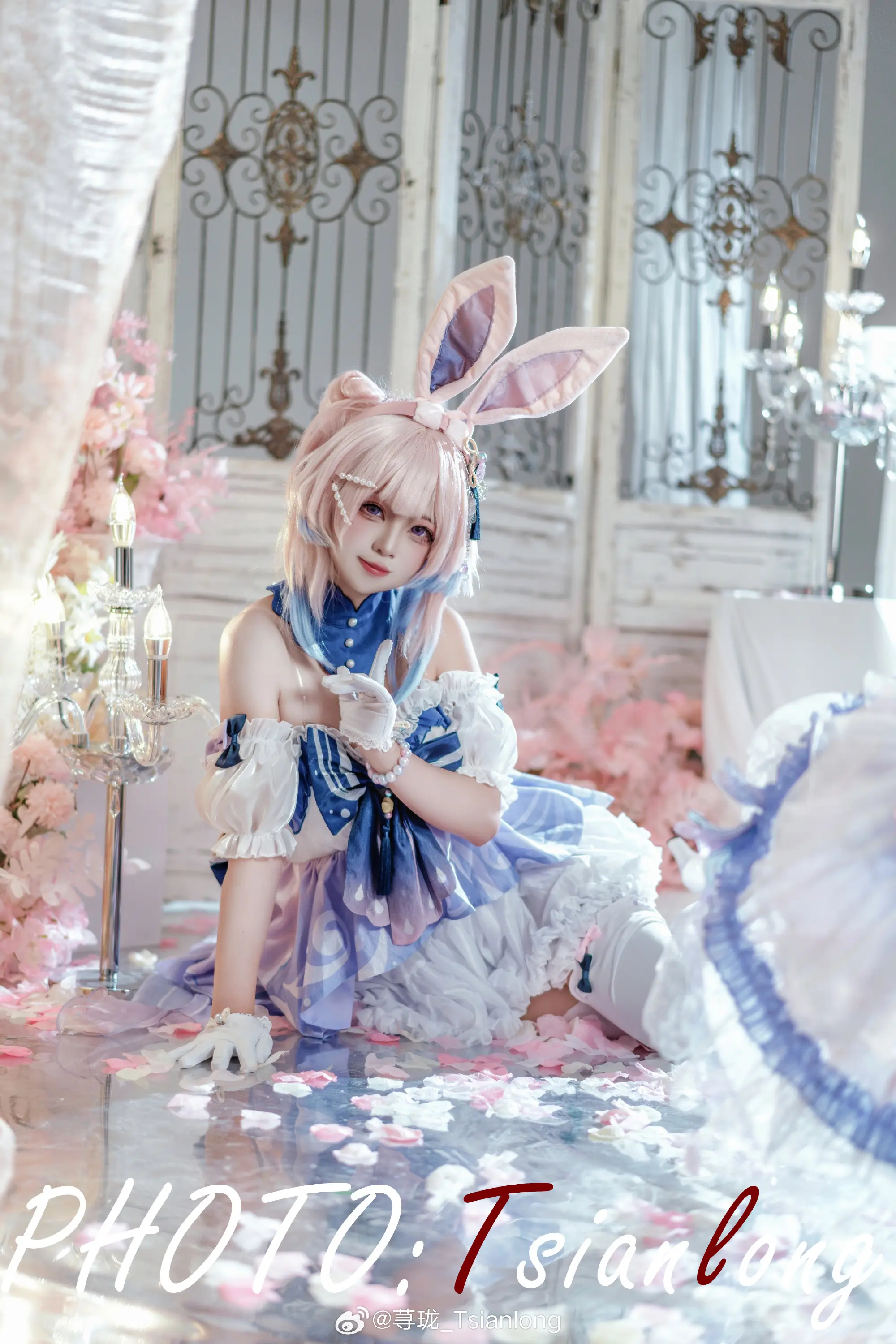 cosplay 旅行者，你喜欢心海的兔兔装吗? 原神cos@是一只小鱼北 COSPLAY-第10张
