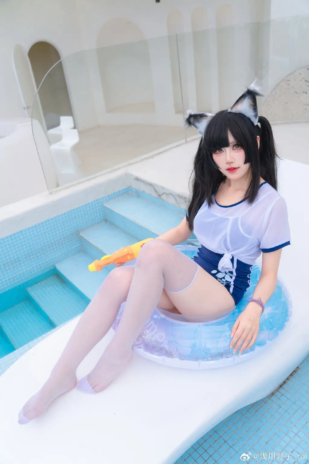 COSPLAY 胡桃率先出击！ 永劫无间 胡桃泳衣@浅川野子_rui COSPLAY-第4张