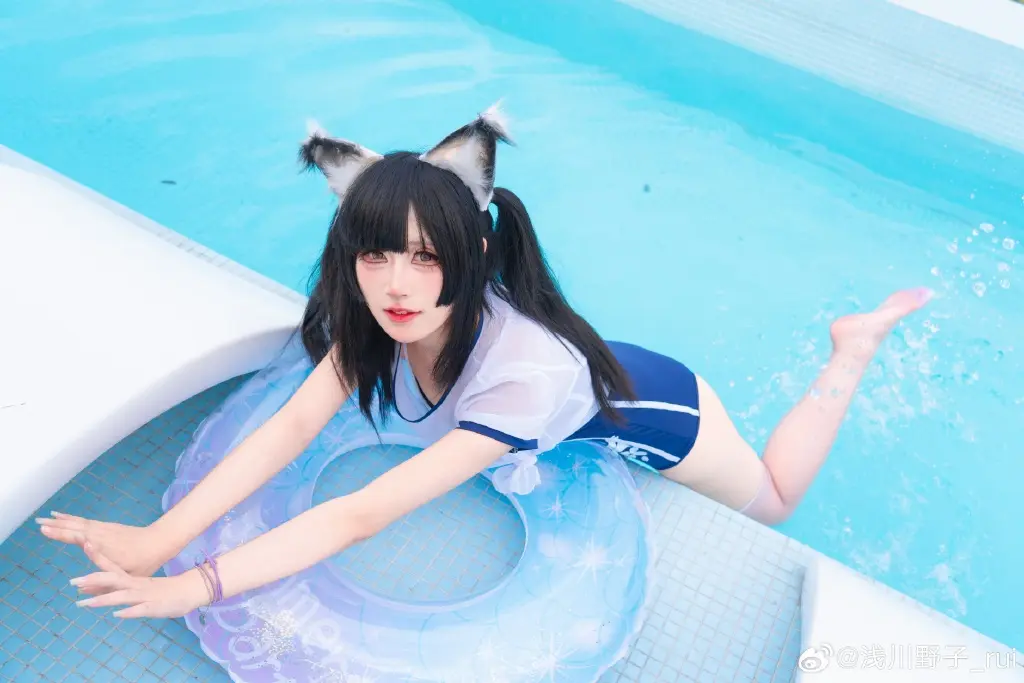 COSPLAY 胡桃率先出击！ 永劫无间 胡桃泳衣@浅川野子_rui COSPLAY-第10张