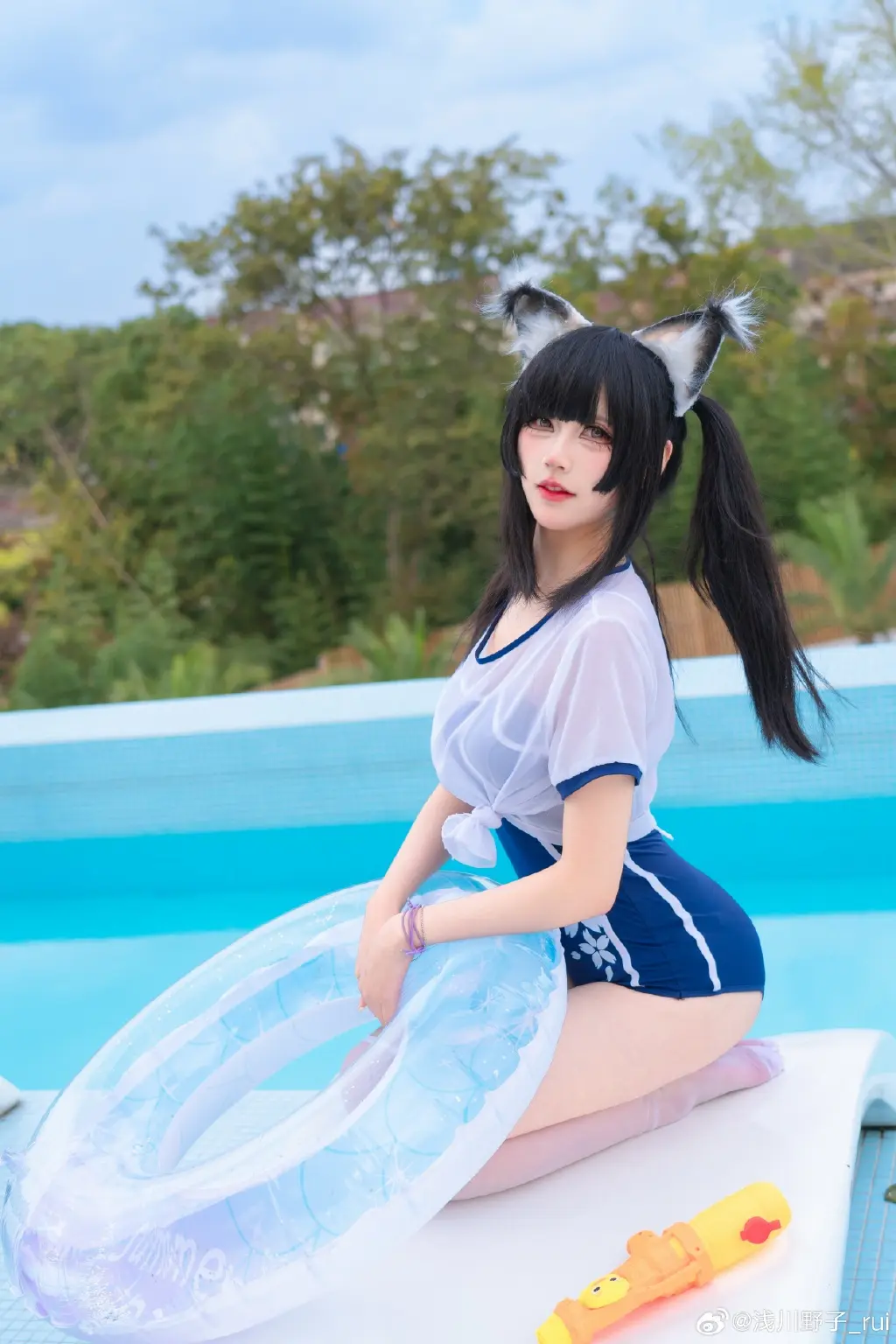 COSPLAY 胡桃率先出击！ 永劫无间 胡桃泳衣@浅川野子_rui COSPLAY-第14张