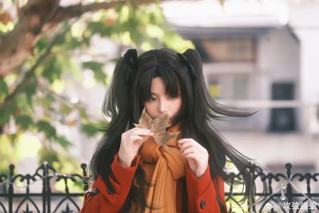 COSPLAY 是符合圣诞配色的远坂凛冬装～平安夜快乐啦 ​​​ Merry Christmas fate 远坂凛@发财阿弦 COSPLAY-第7张