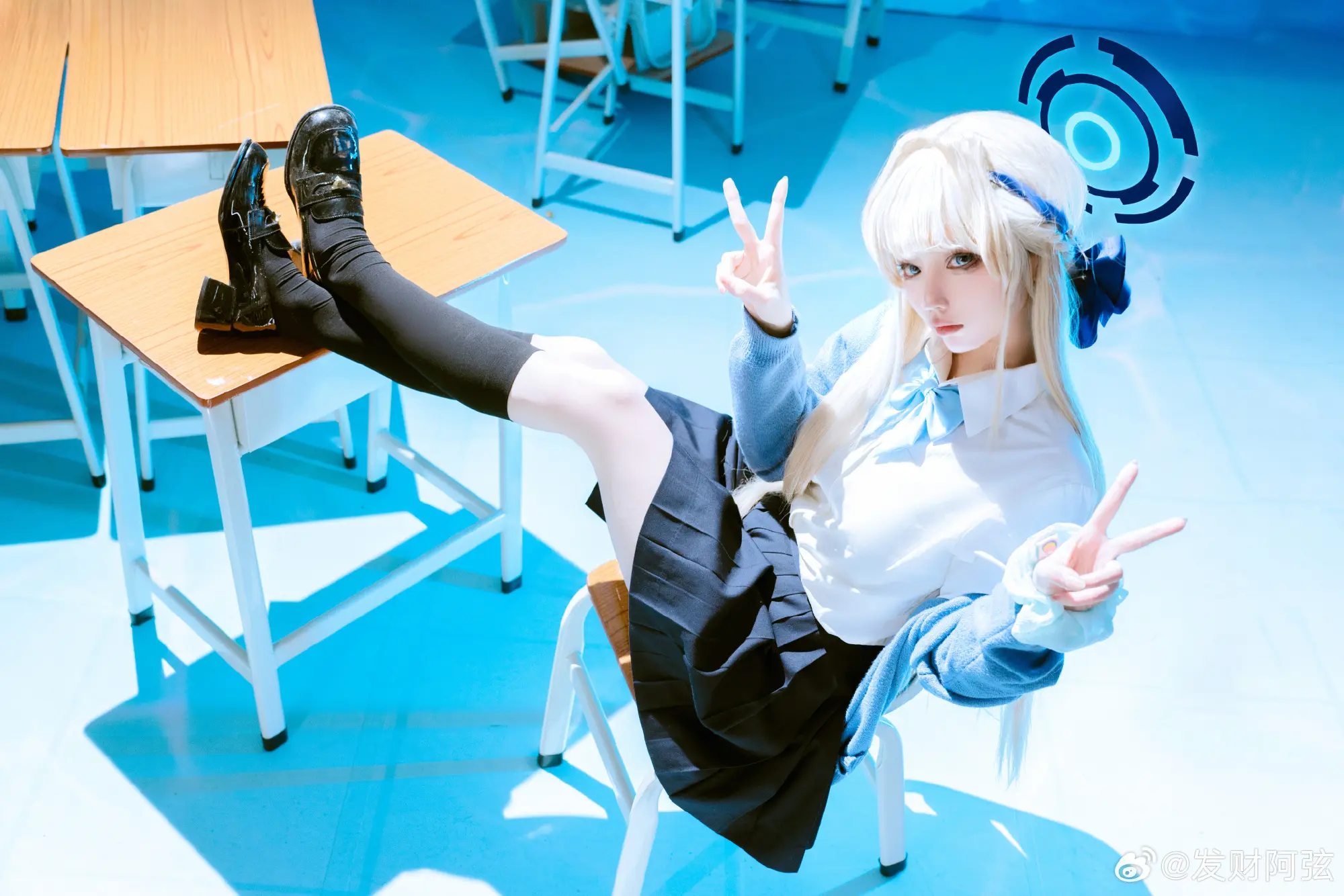 COSPLAY 老师……早上好 飞鸟马时 蔚蓝档案only@发财阿弦 COSPLAY-第5张