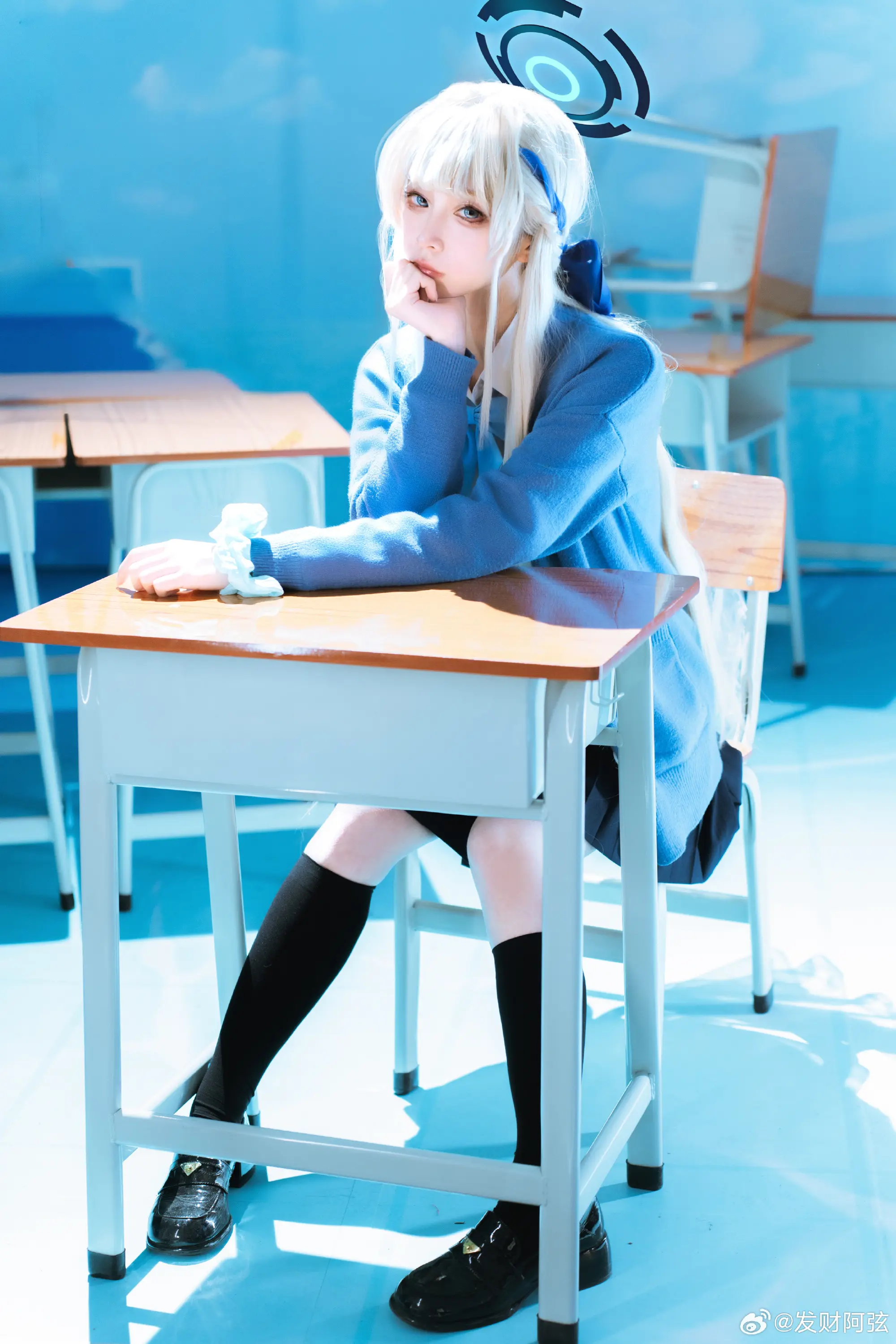 COSPLAY 老师……早上好 飞鸟马时 蔚蓝档案only@发财阿弦 COSPLAY-第8张