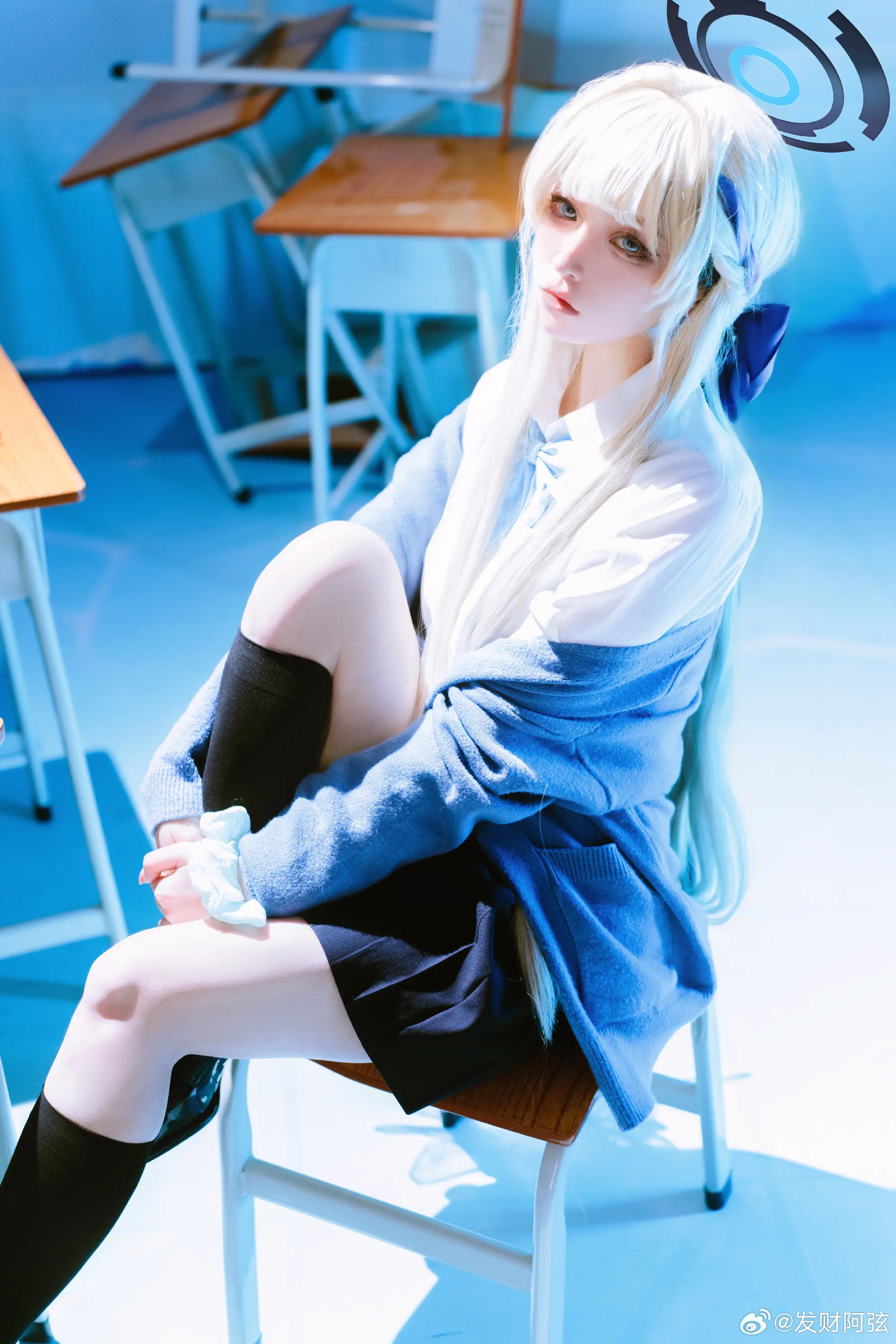 COSPLAY 老师……早上好 飞鸟马时 蔚蓝档案only@发财阿弦 COSPLAY-第9张