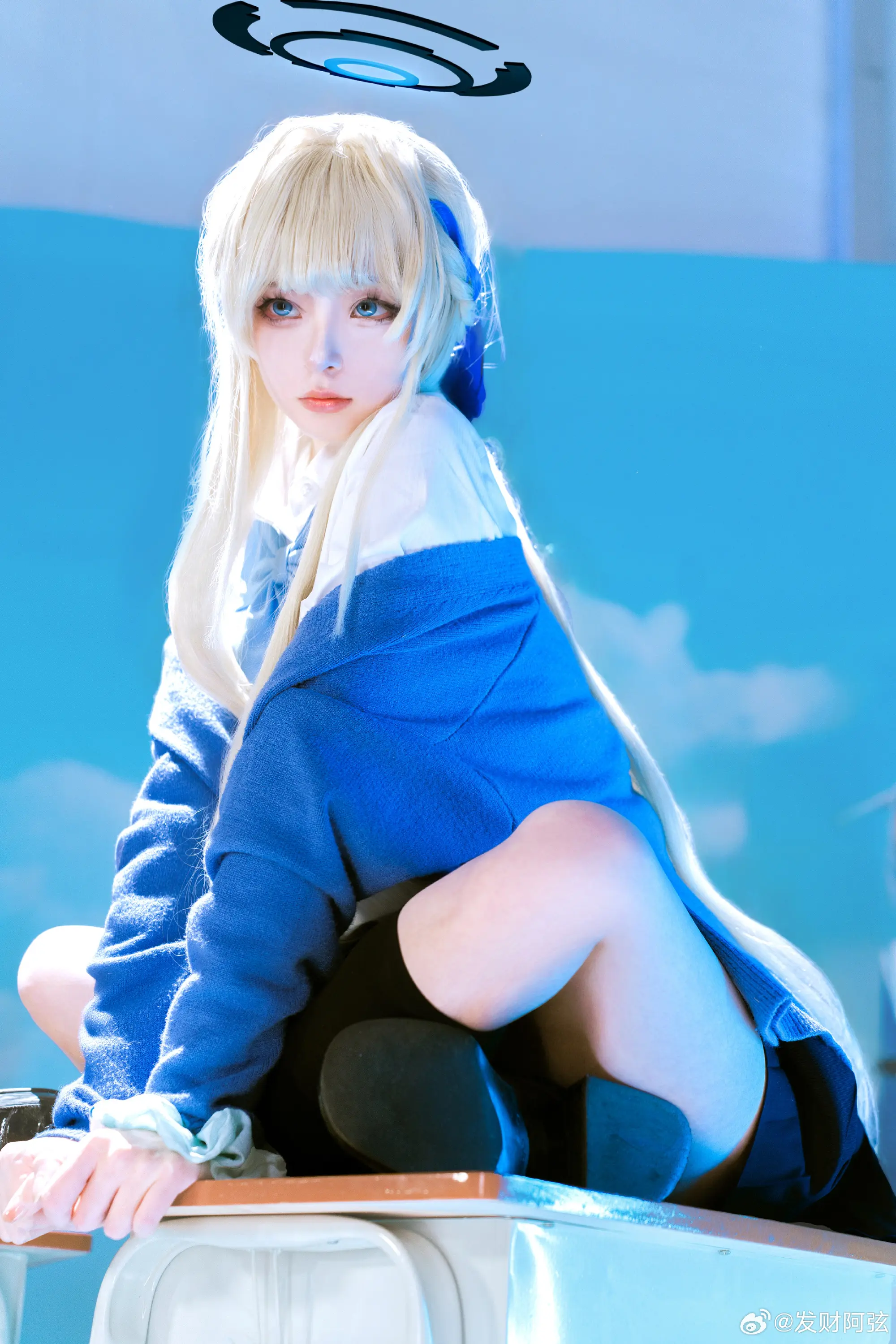 COSPLAY 老师……早上好 飞鸟马时 蔚蓝档案only@发财阿弦 COSPLAY-第7张