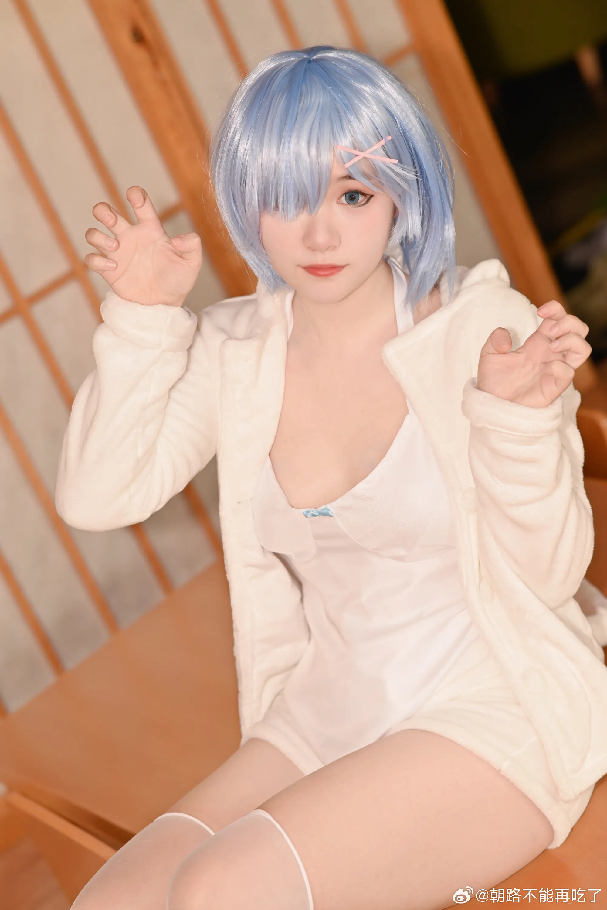 cosplay Re：从零开始的异世界生活 蕾姆cos@朝路不能再吃了 COSPLAY-第5张