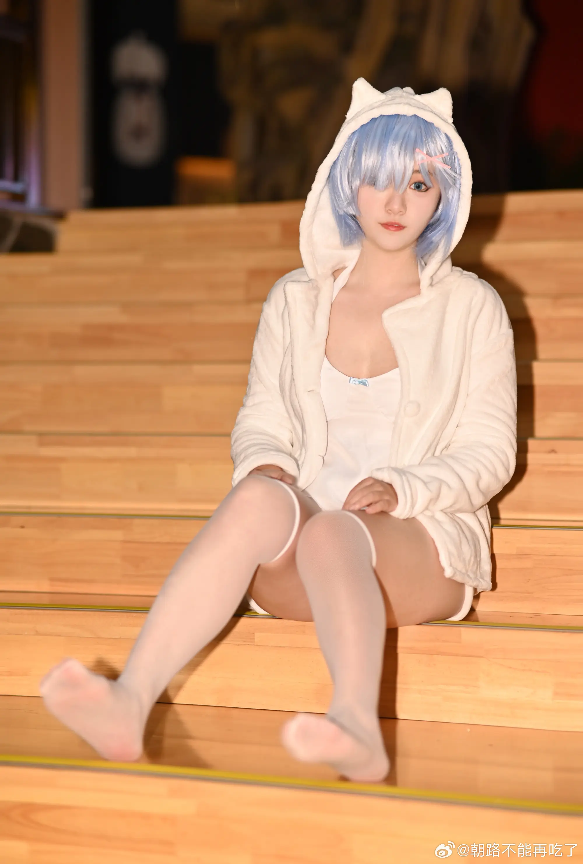 cosplay Re：从零开始的异世界生活 蕾姆cos@朝路不能再吃了 COSPLAY-第9张