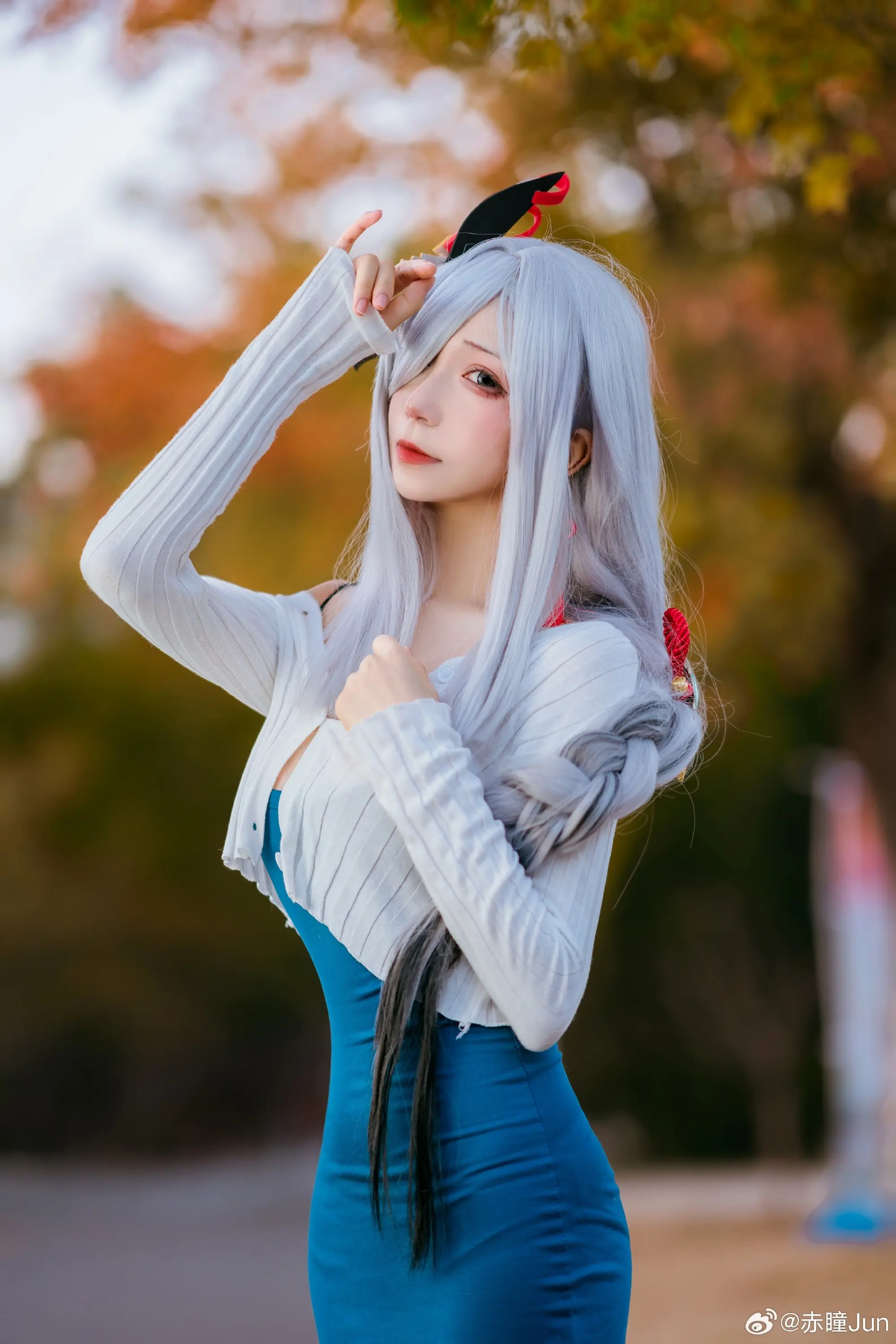 COSPLAY 你才是真正能锁住我的红绳 原神 申鹤@赤瞳Jun COSPLAY-第6张
