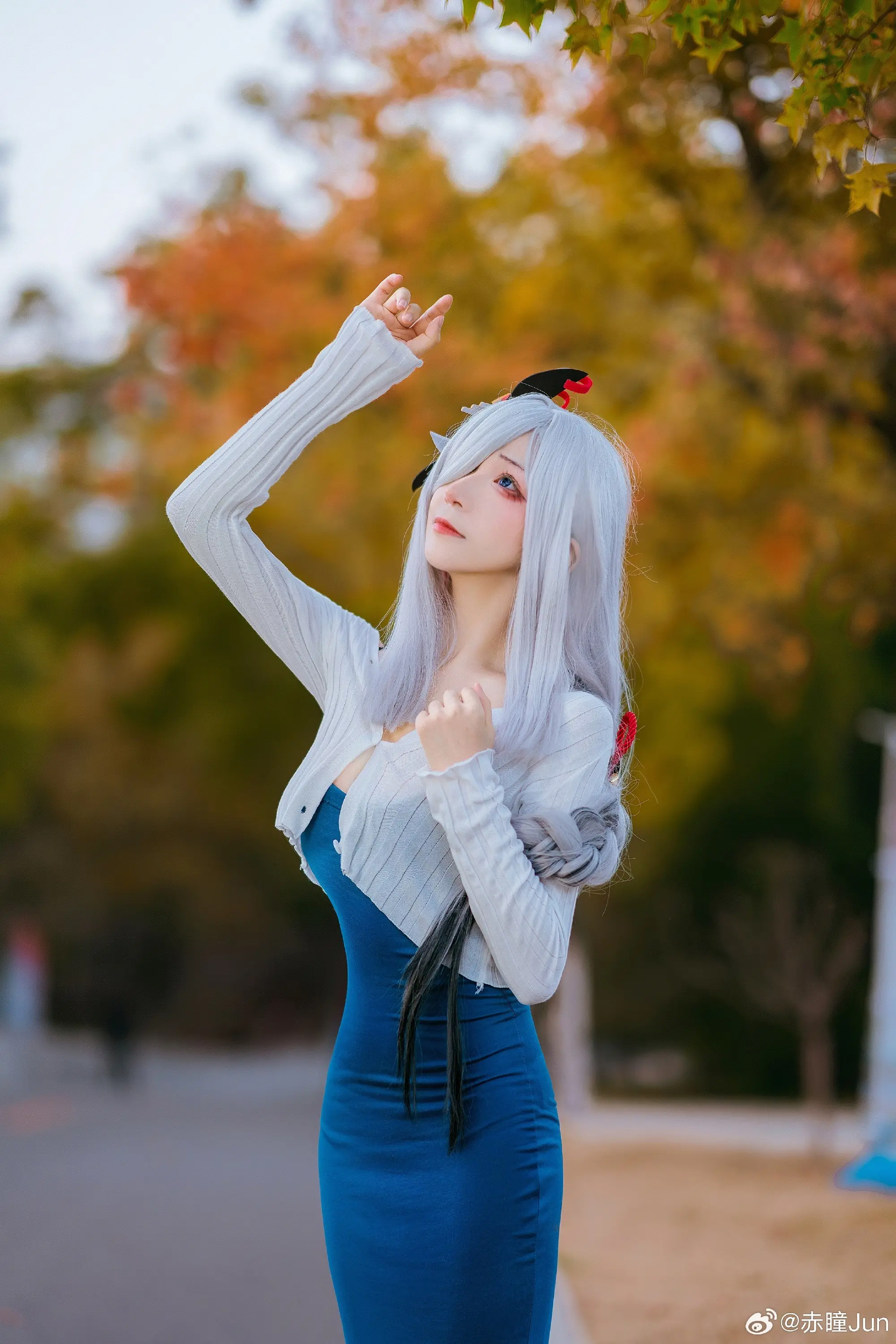 COSPLAY 你才是真正能锁住我的红绳 原神 申鹤@赤瞳Jun COSPLAY-第8张