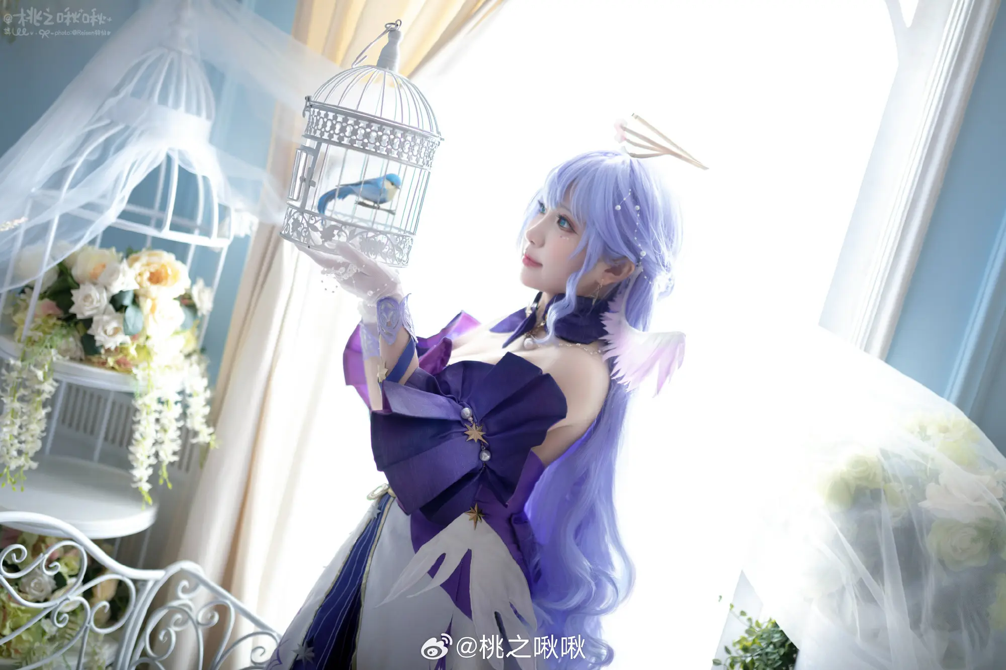 COSPLAY 我美腻温柔又强大的知更鸟老婆QAQ！@桃之啾啾 COSPLAY-第4张
