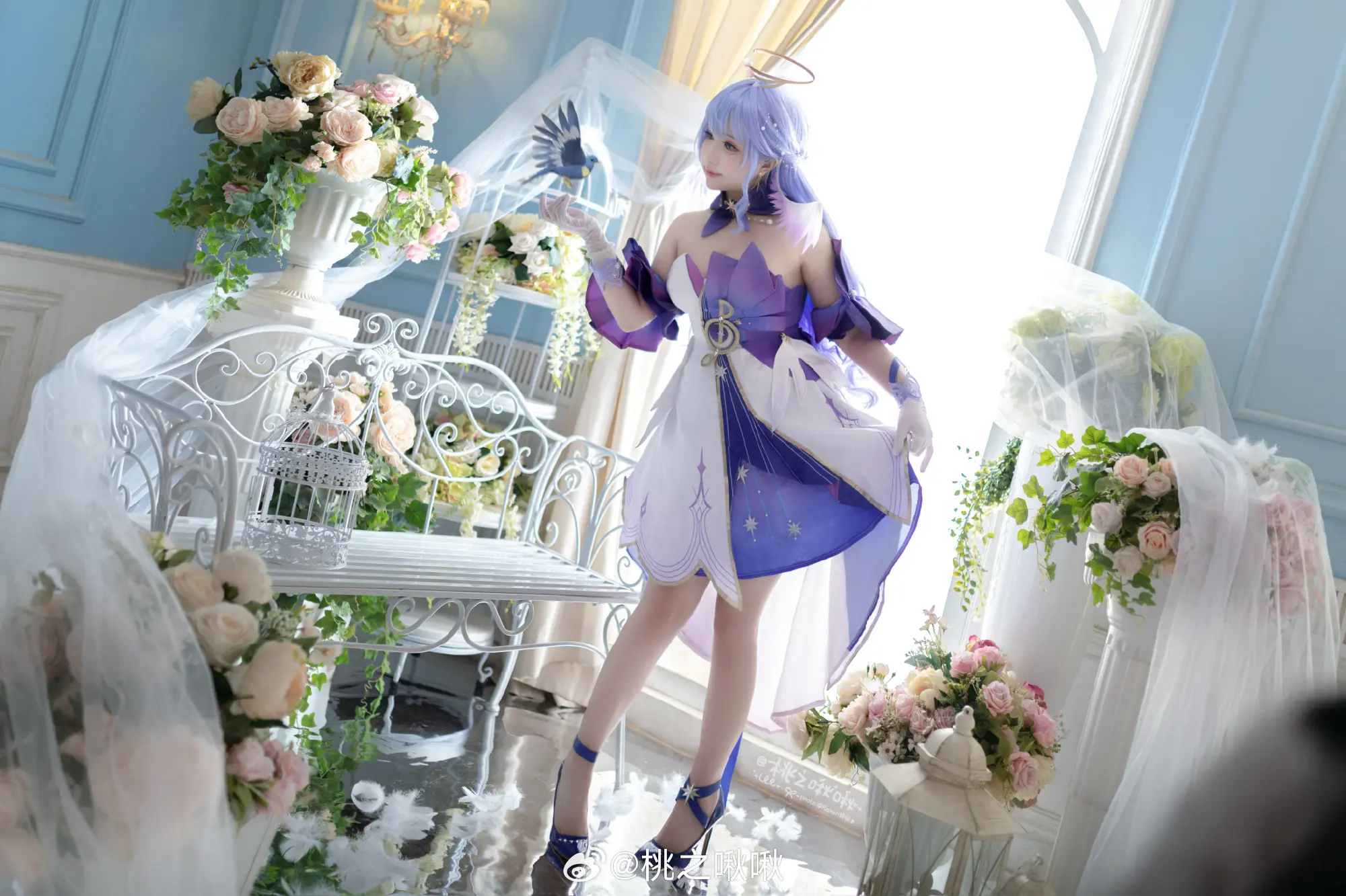 COSPLAY 我美腻温柔又强大的知更鸟老婆QAQ！@桃之啾啾 COSPLAY-第5张