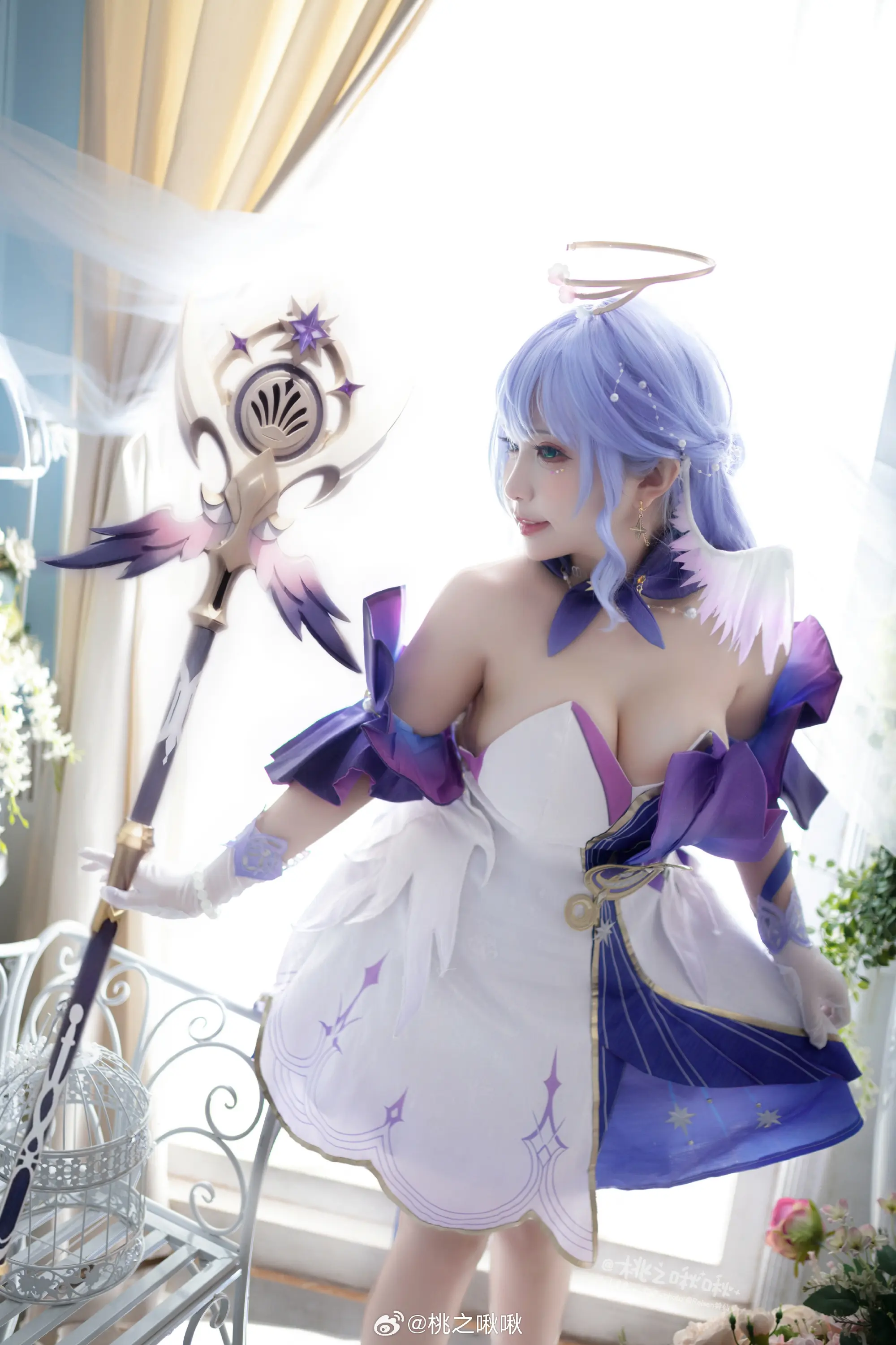 COSPLAY 我美腻温柔又强大的知更鸟老婆QAQ！@桃之啾啾-公众号小姨ai
