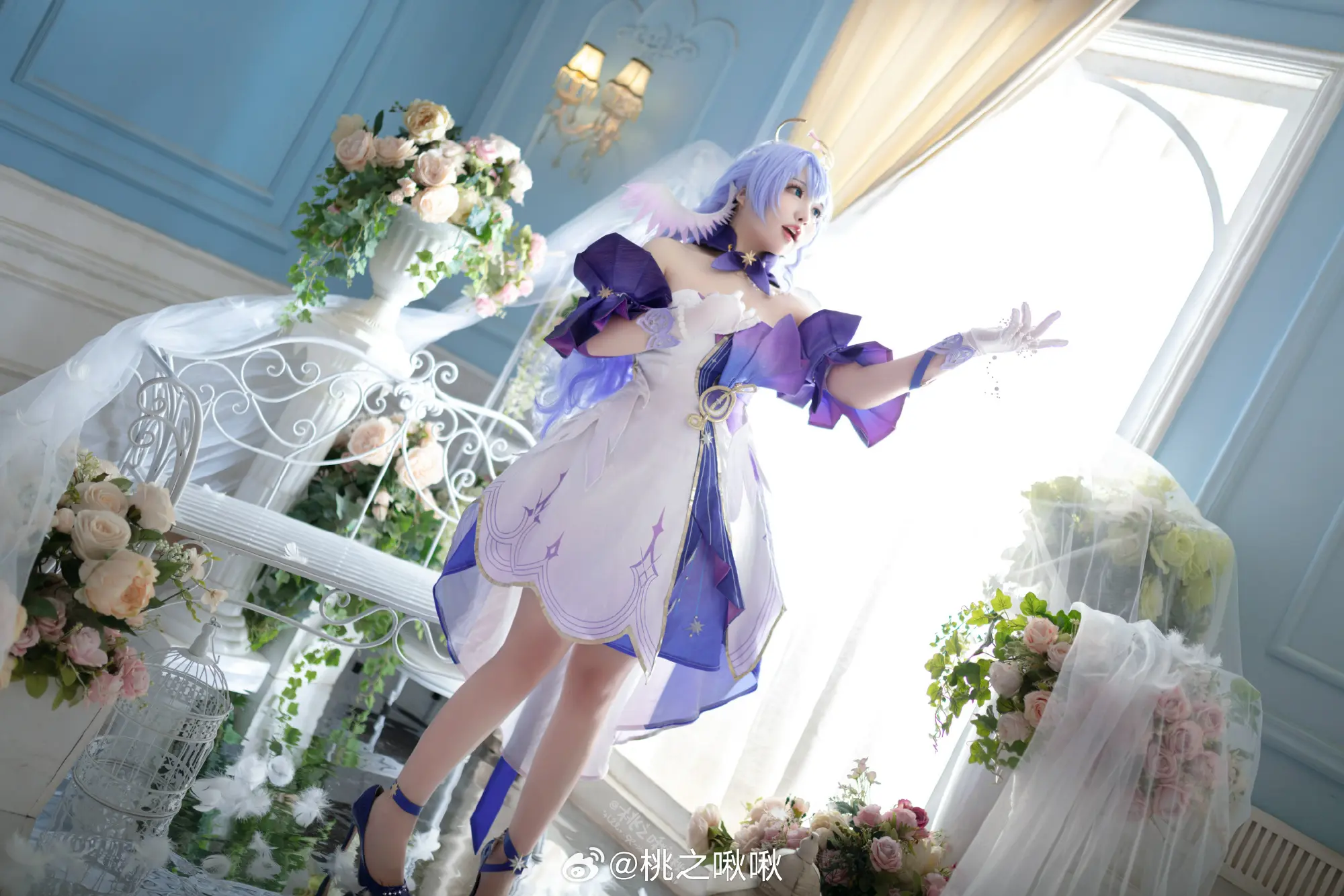 COSPLAY 我美腻温柔又强大的知更鸟老婆QAQ！@桃之啾啾 COSPLAY-第6张