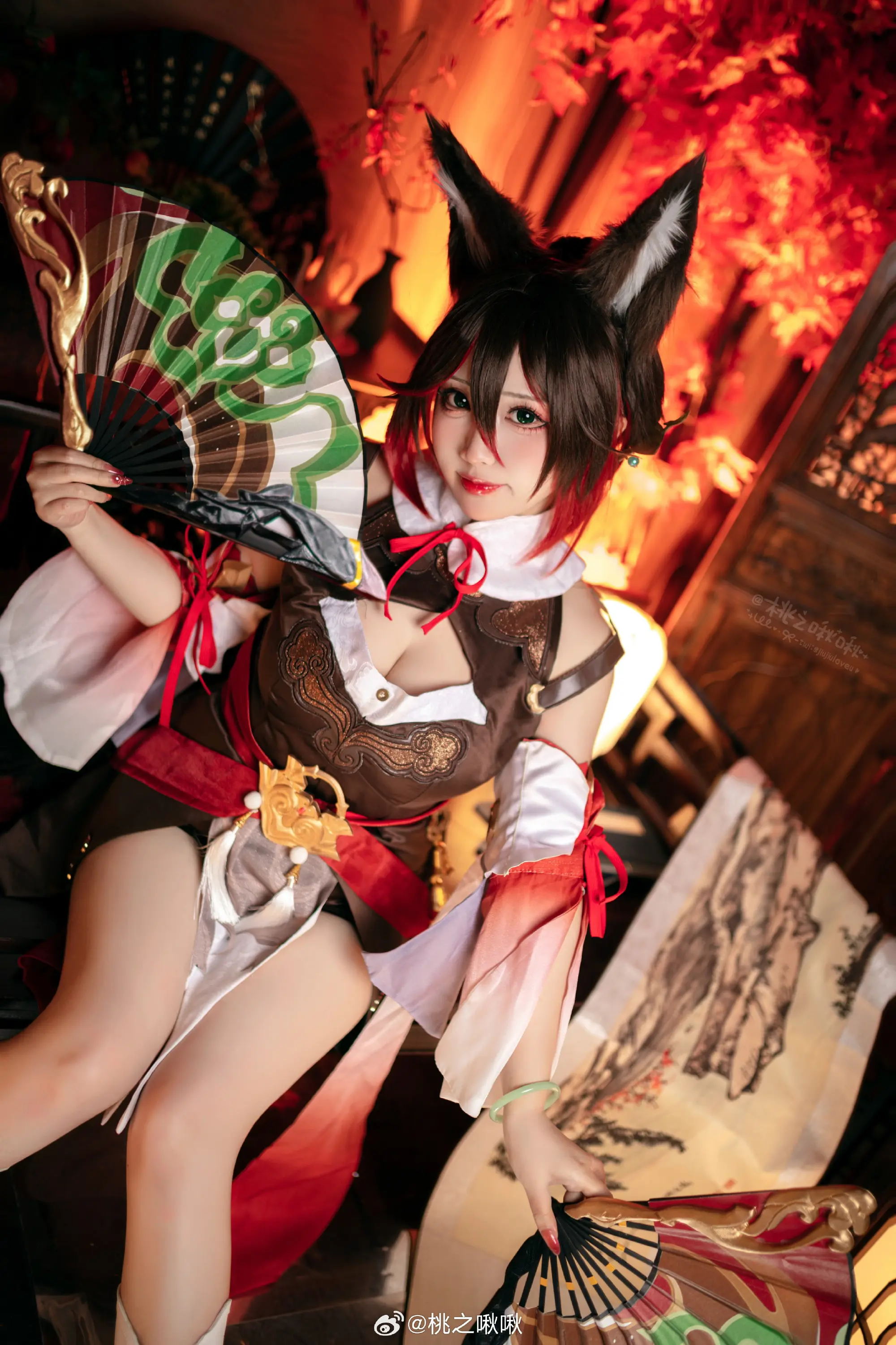 COSPLAY 元宵佳节看看小狐狸~祝各位恩公事事顺意~ 崩坏：星穹铁道 停云@桃之啾啾-公众号小姨ai