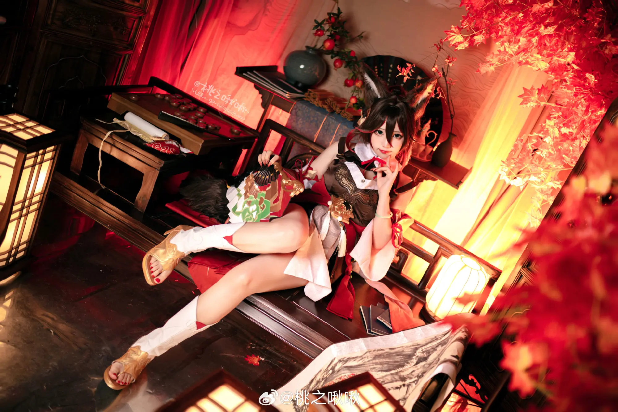 COSPLAY 元宵佳节看看小狐狸~祝各位恩公事事顺意~ 崩坏：星穹铁道 停云@桃之啾啾 COSPLAY-第4张