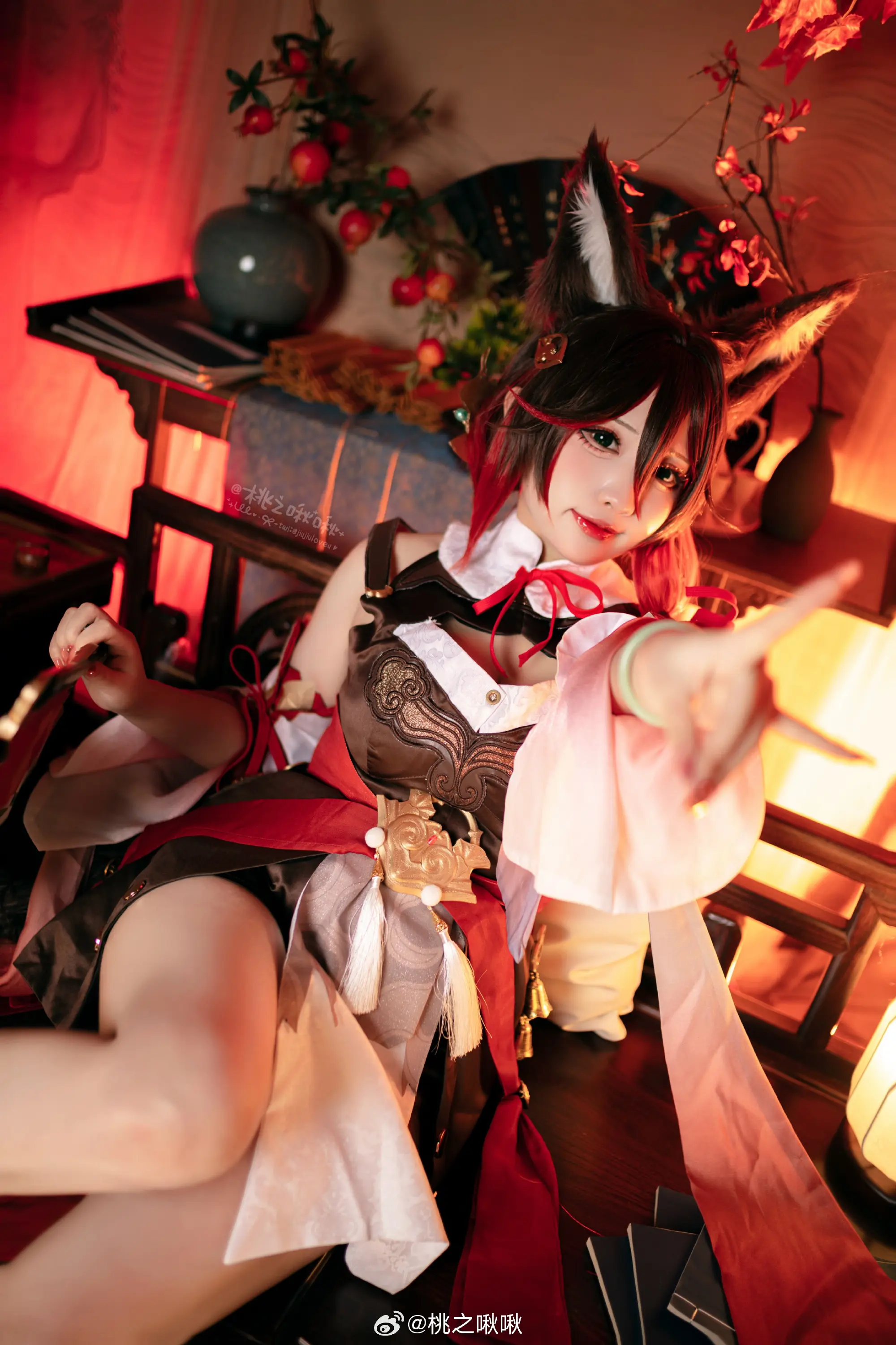 COSPLAY 元宵佳节看看小狐狸~祝各位恩公事事顺意~ 崩坏：星穹铁道 停云@桃之啾啾 COSPLAY-第5张