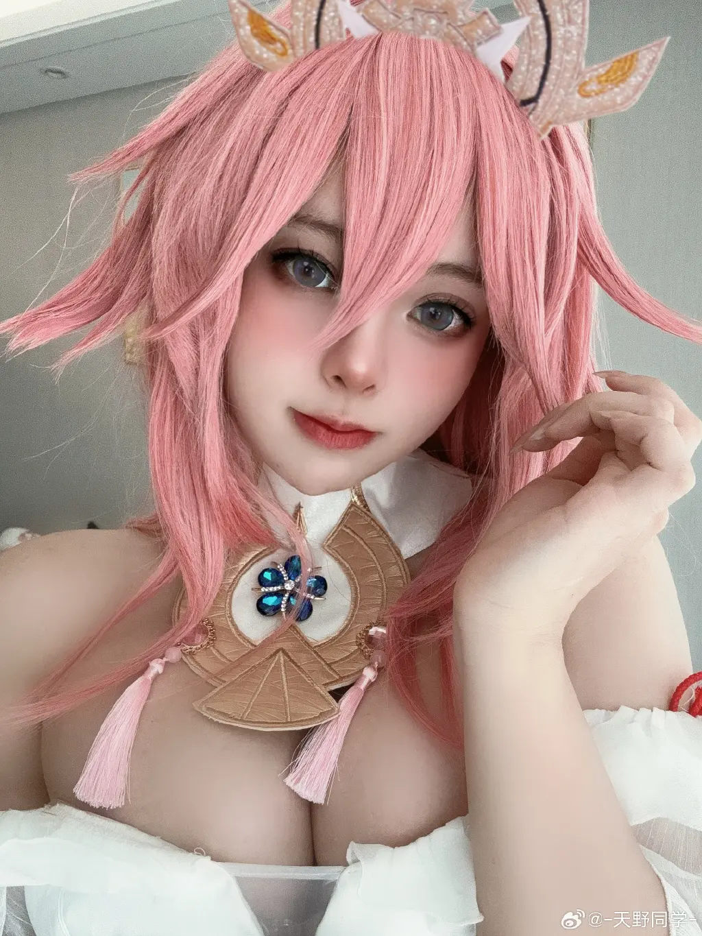 cosplay hi 小家伙可以请我吃个油豆腐吗  原神 八重神子@-天野同学- COSPLAY-第3张