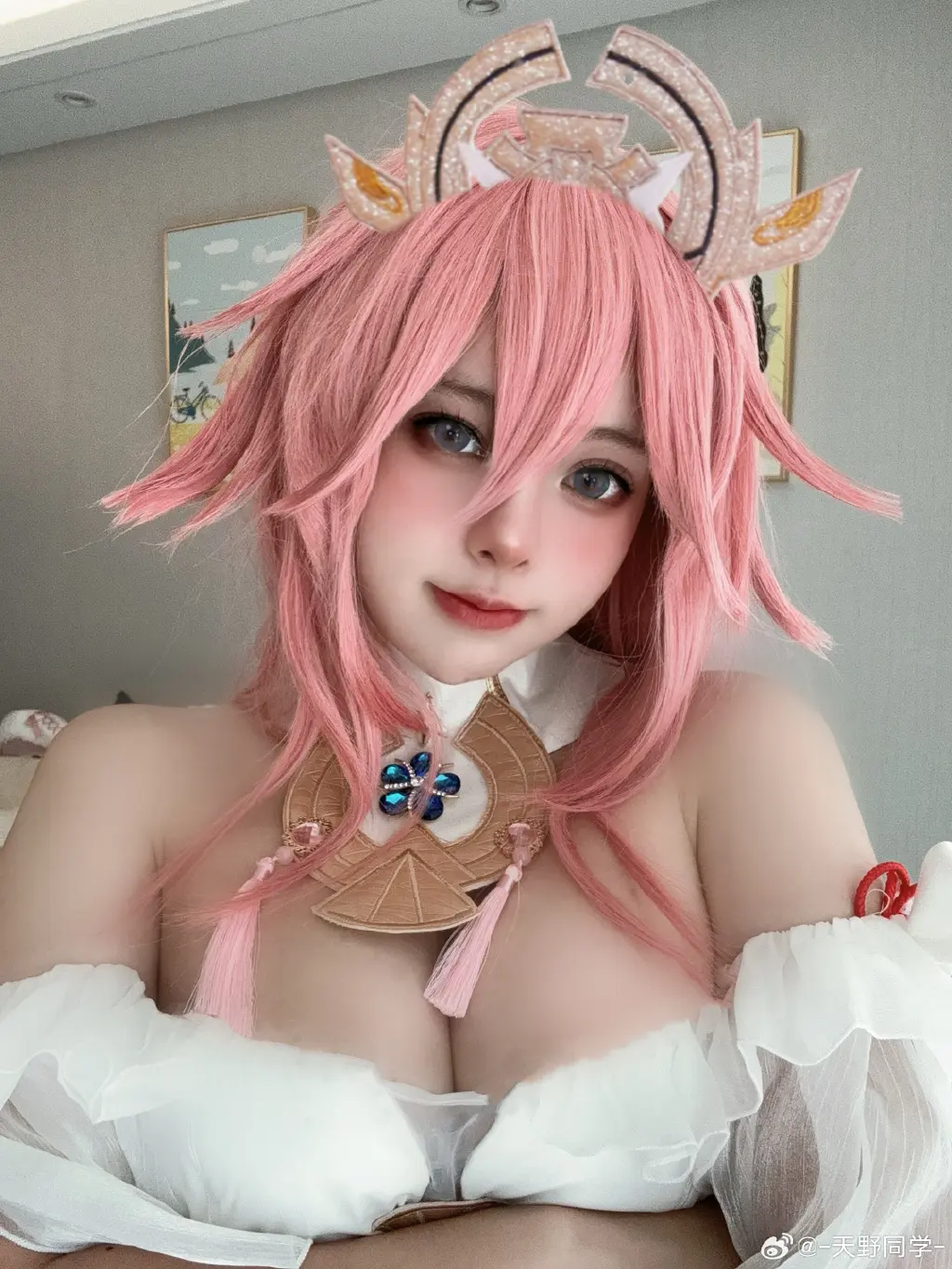 cosplay hi 小家伙可以请我吃个油豆腐吗  原神 八重神子@-天野同学- COSPLAY-第4张