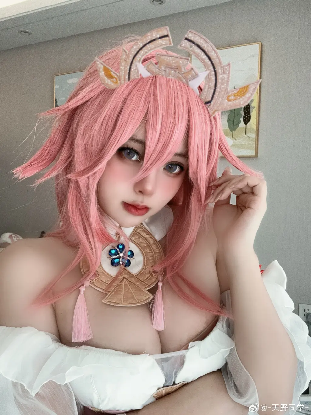 cosplay hi 小家伙可以请我吃个油豆腐吗  原神 八重神子@-天野同学- COSPLAY-第8张