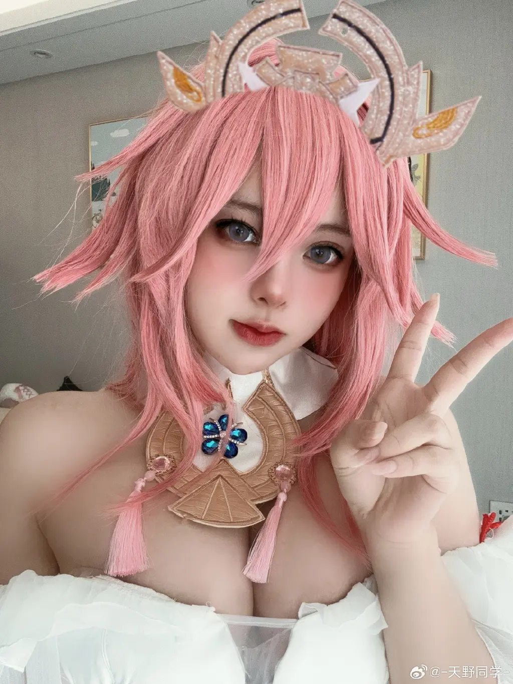 cosplay hi 小家伙可以请我吃个油豆腐吗  原神 八重神子@-天野同学- COSPLAY-第9张