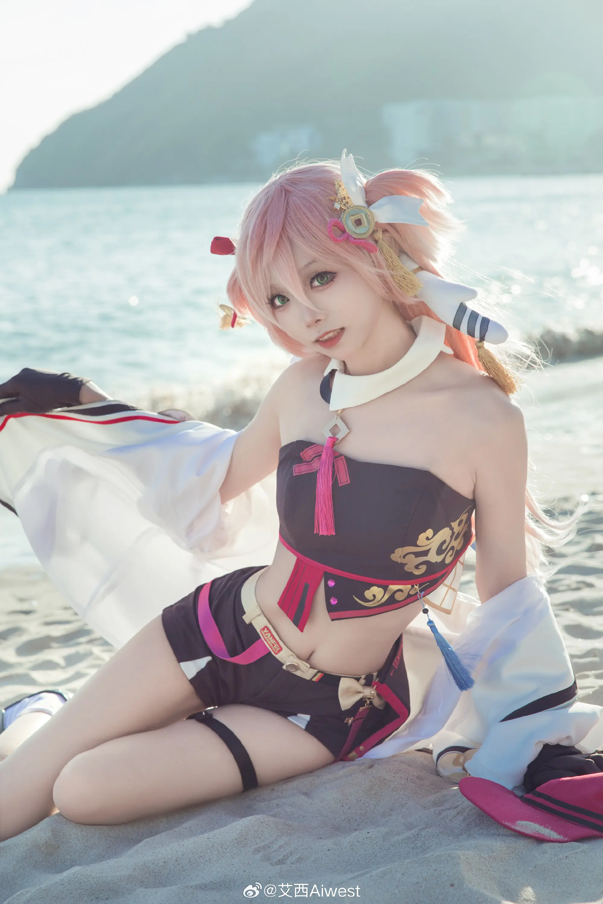 COSPLAY 原神 烟绯·花鸟与情@艾西Aiwest COSPLAY-第5张