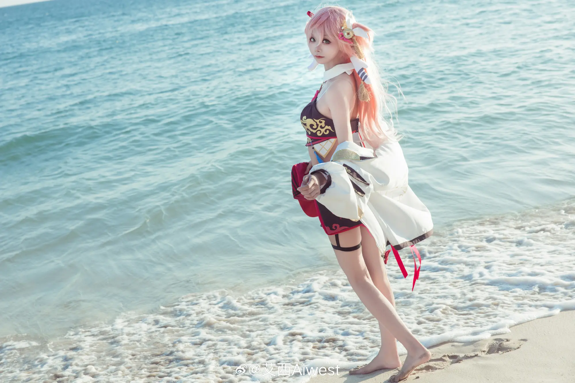 COSPLAY 原神 烟绯·花鸟与情@艾西Aiwest COSPLAY-第7张