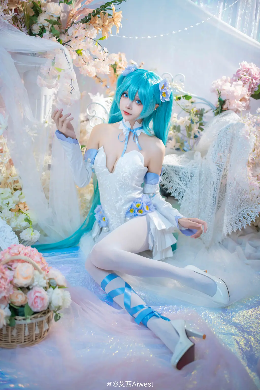 cosplay 初音未来 粉蝶花 miku@艾西Aiwest COSPLAY-第5张