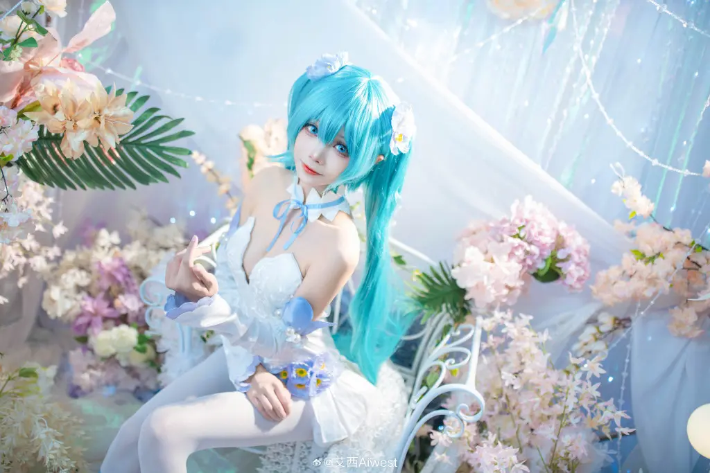 cosplay 初音未来 粉蝶花 miku@艾西Aiwest COSPLAY-第2张