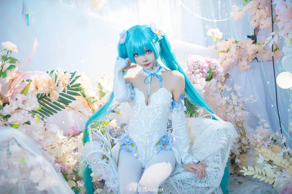 cosplay 初音未来 粉蝶花 miku@艾西Aiwest COSPLAY-第8张