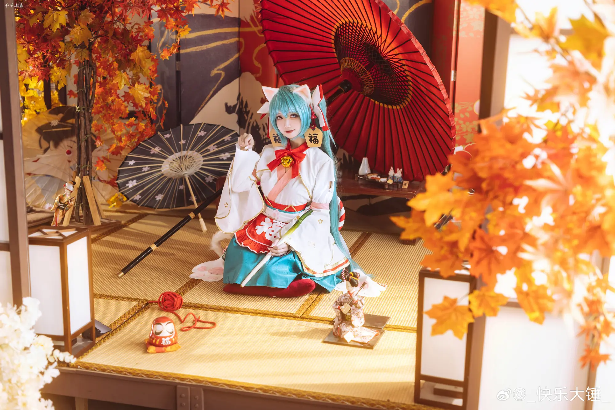 cosplay 初音未来 miku招财猫₍˄·͈༝·͈˄*₎◞ ̑̑@_快乐大锤_ COSPLAY-第2张